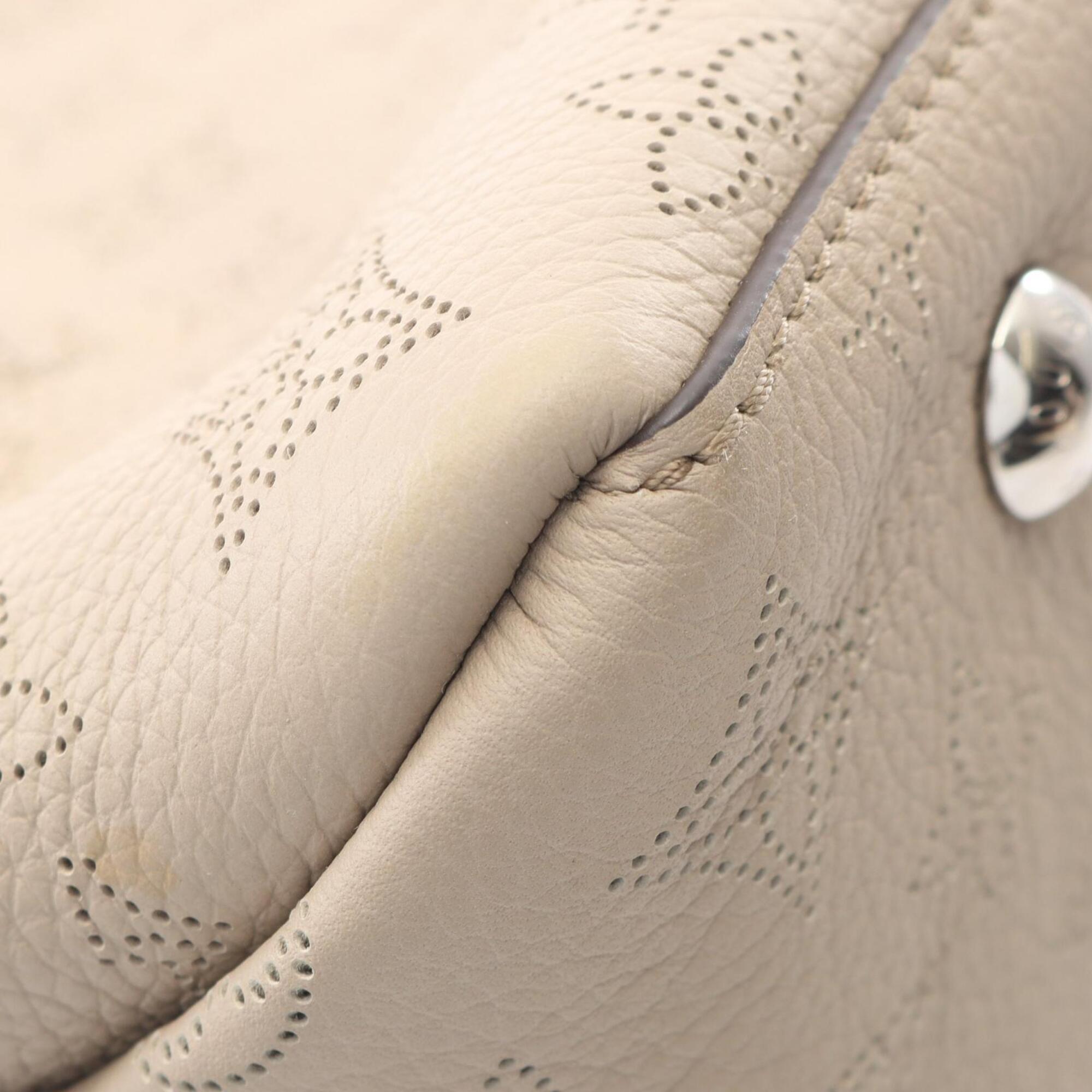 Louis Vuitton Beige Galle Mahina Leather Handbag Tote Bag (Pre-Owned)