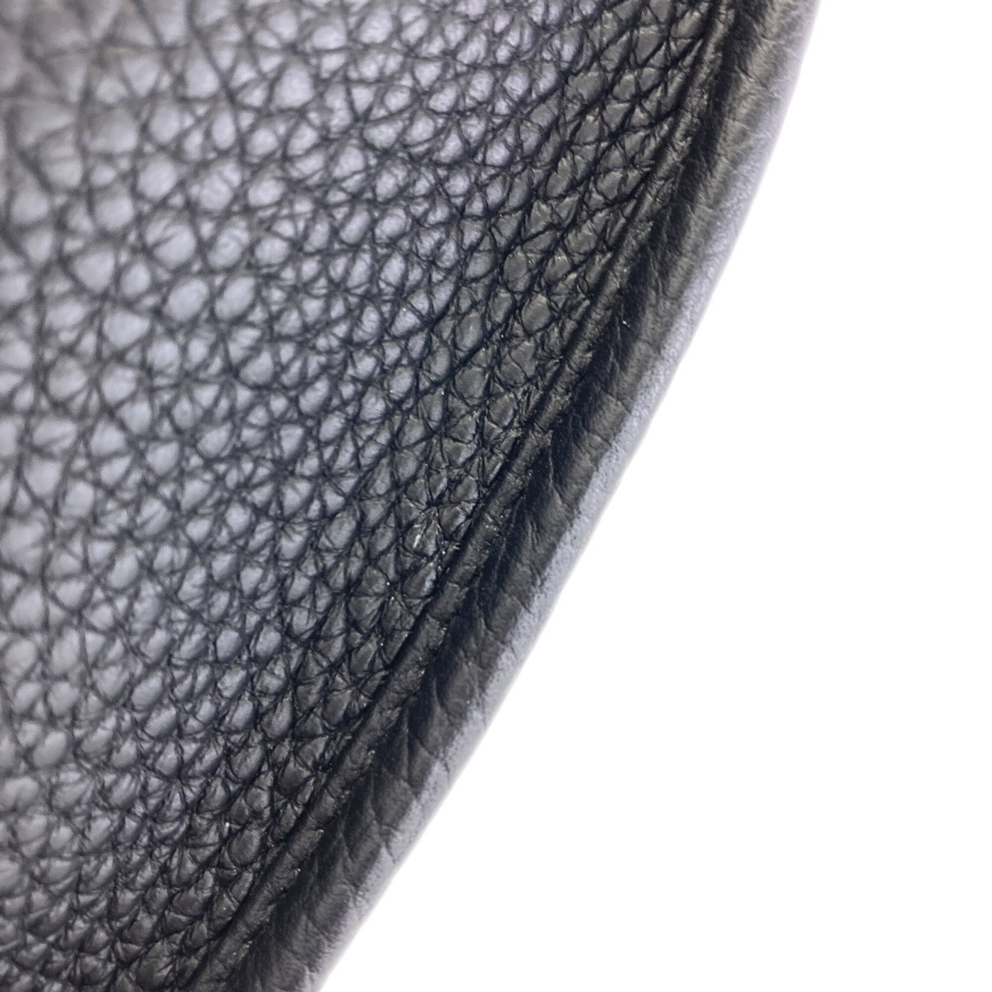 Hermes Black Taurillon Clemence Leather Shoulder Bag