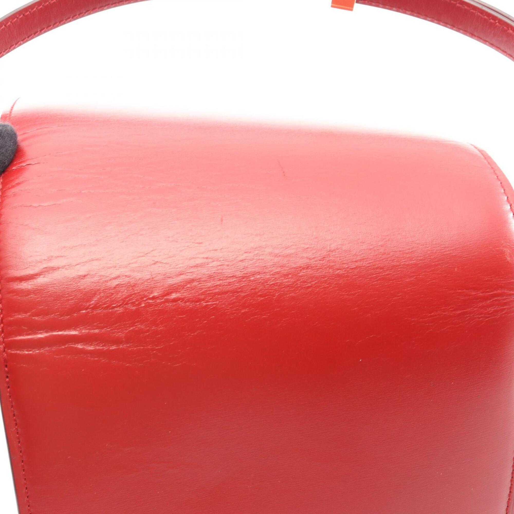 Celine Red Color Leather Handbag Shoulder Bag (Pre-Owned)