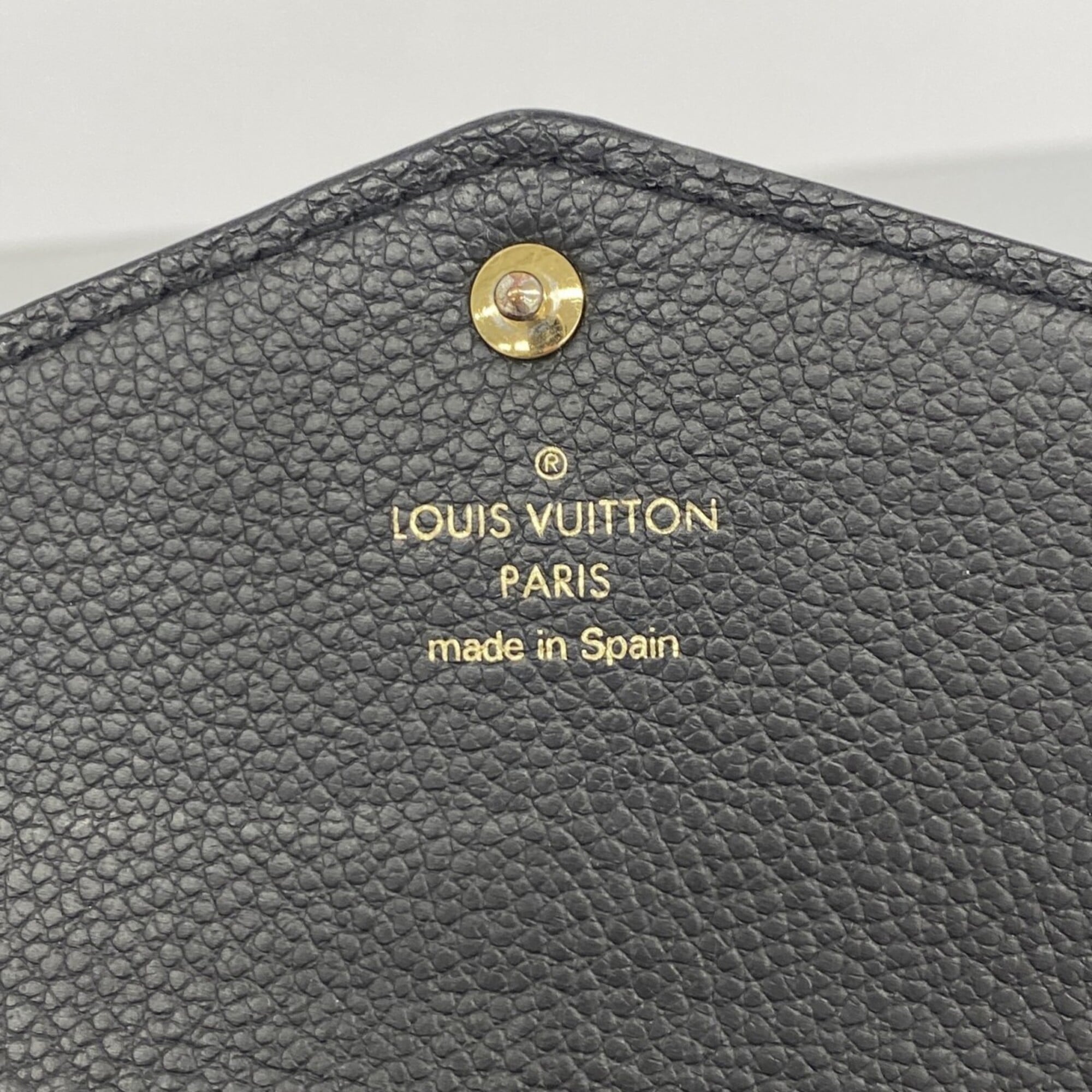 Louis Vuitton Beige Black Long Wallet (Bi-Fold) (Pre-Owned)