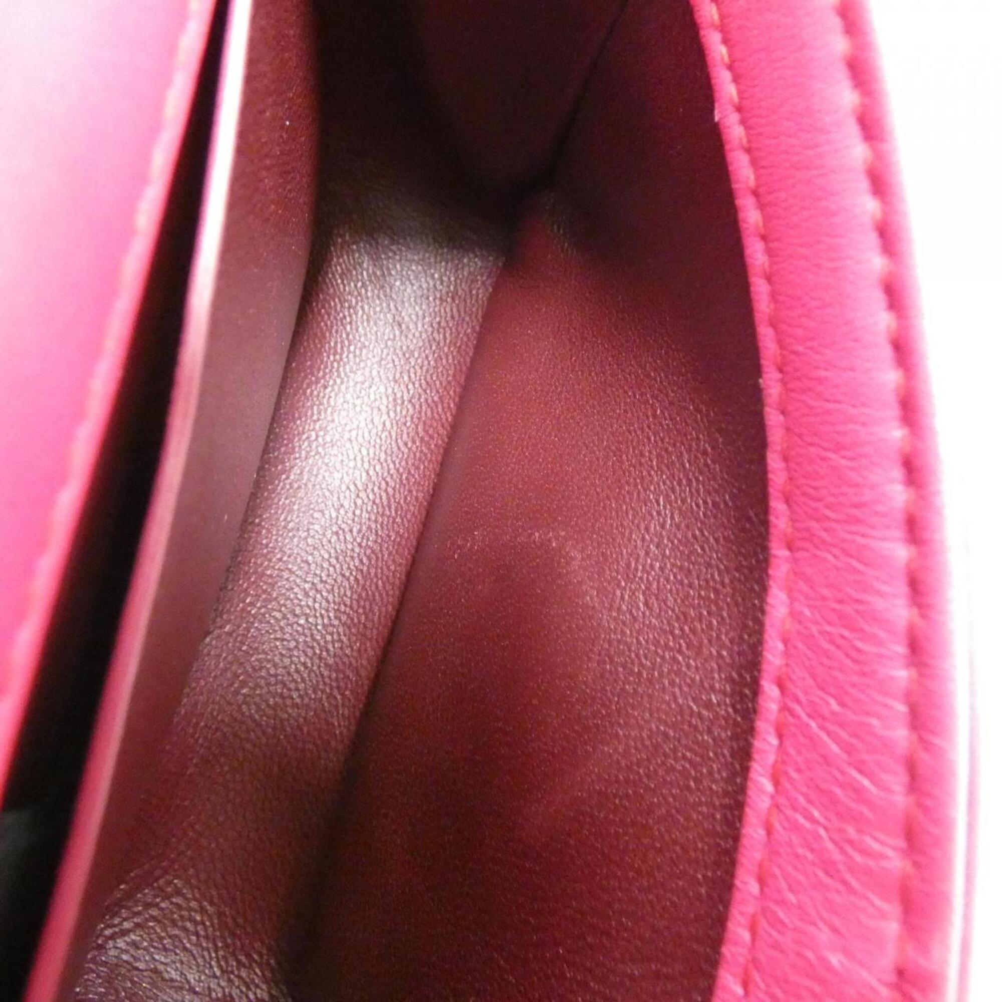 Bvlgari Pink Leather Shoulder Bag (Pre-Owned)