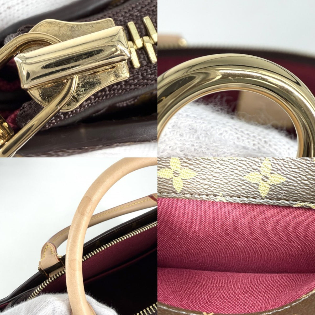 Louis Vuitton Brown Monogram Canvas Handbag Shoulder Bag (Pre-Owned)