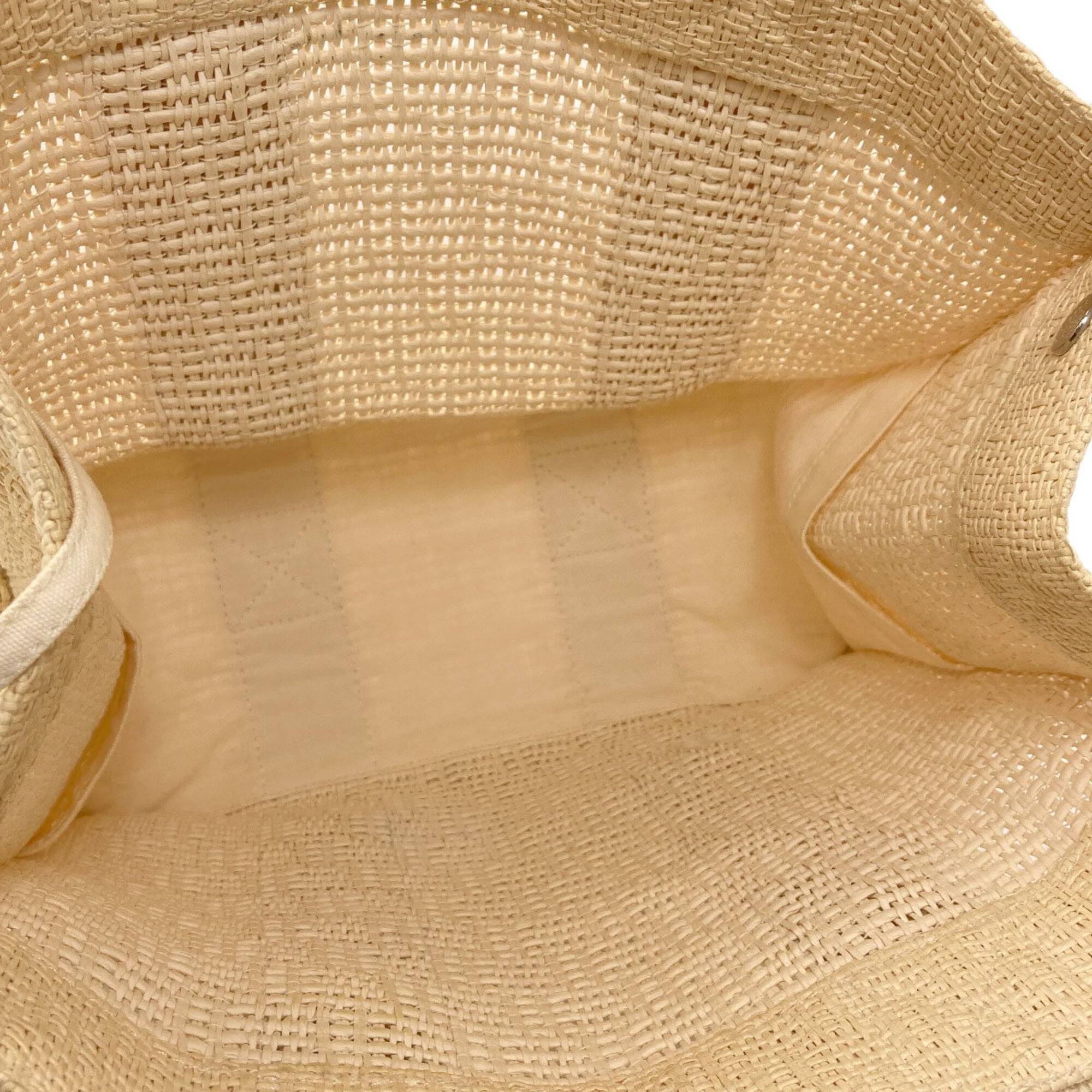 Hermes Beige Straw Tote Bag (Pre-Owned)