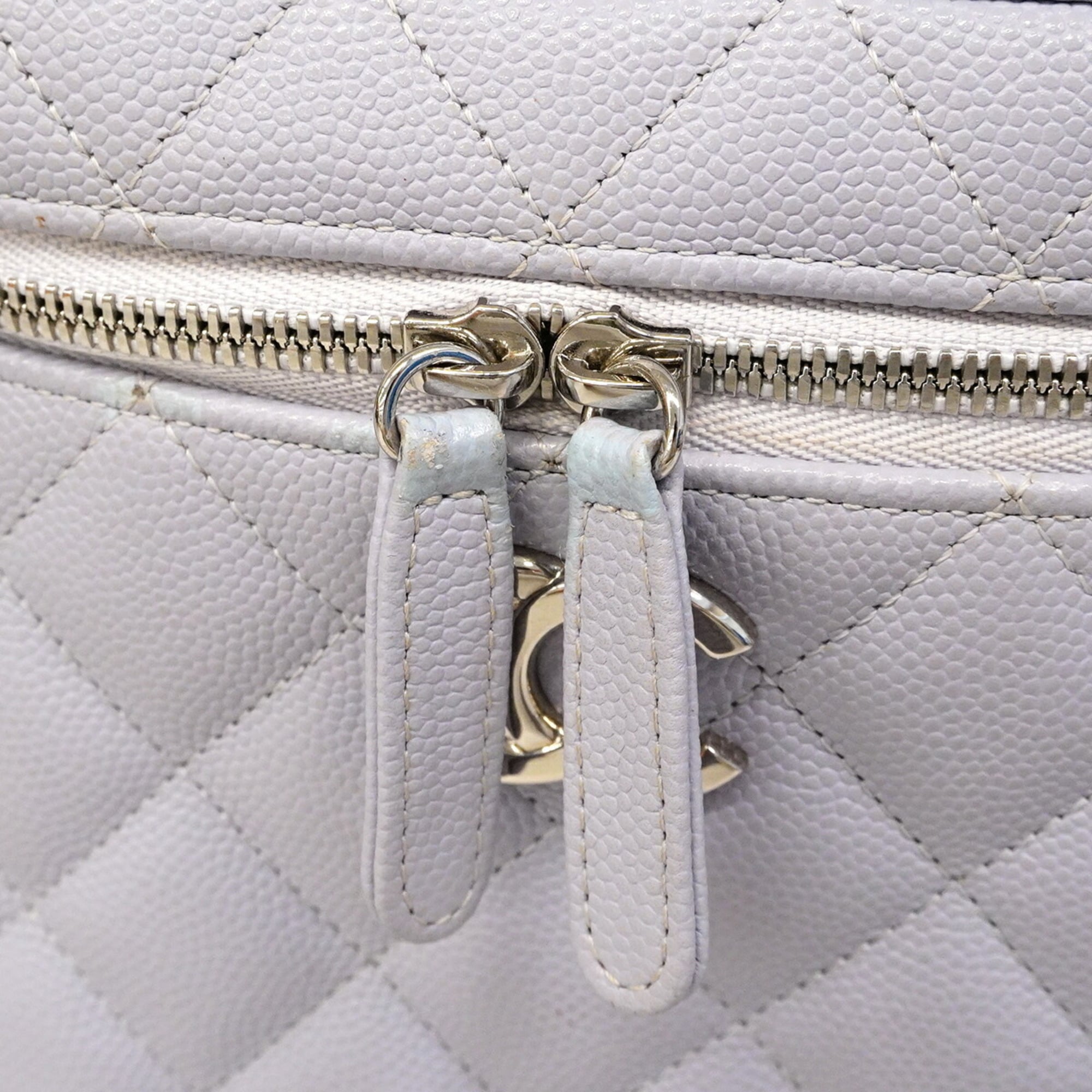 Chanel Purple Grained Calfskin Vanity Bag (Pre-Owned)