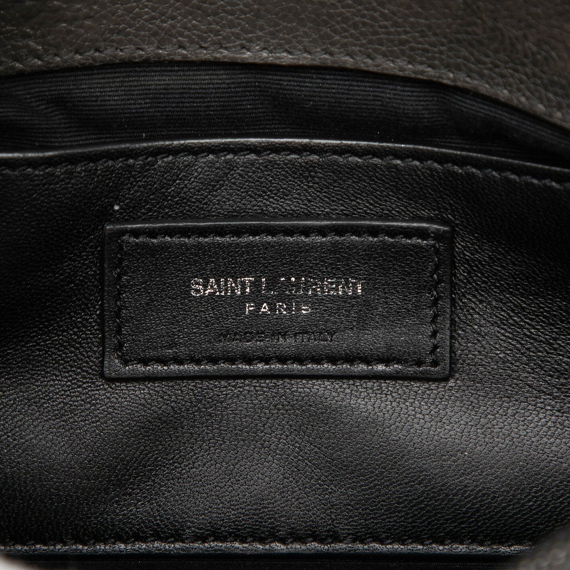 Saint Laurent Gray Leather Handbag Shoulder Bag (Pre-Owned)