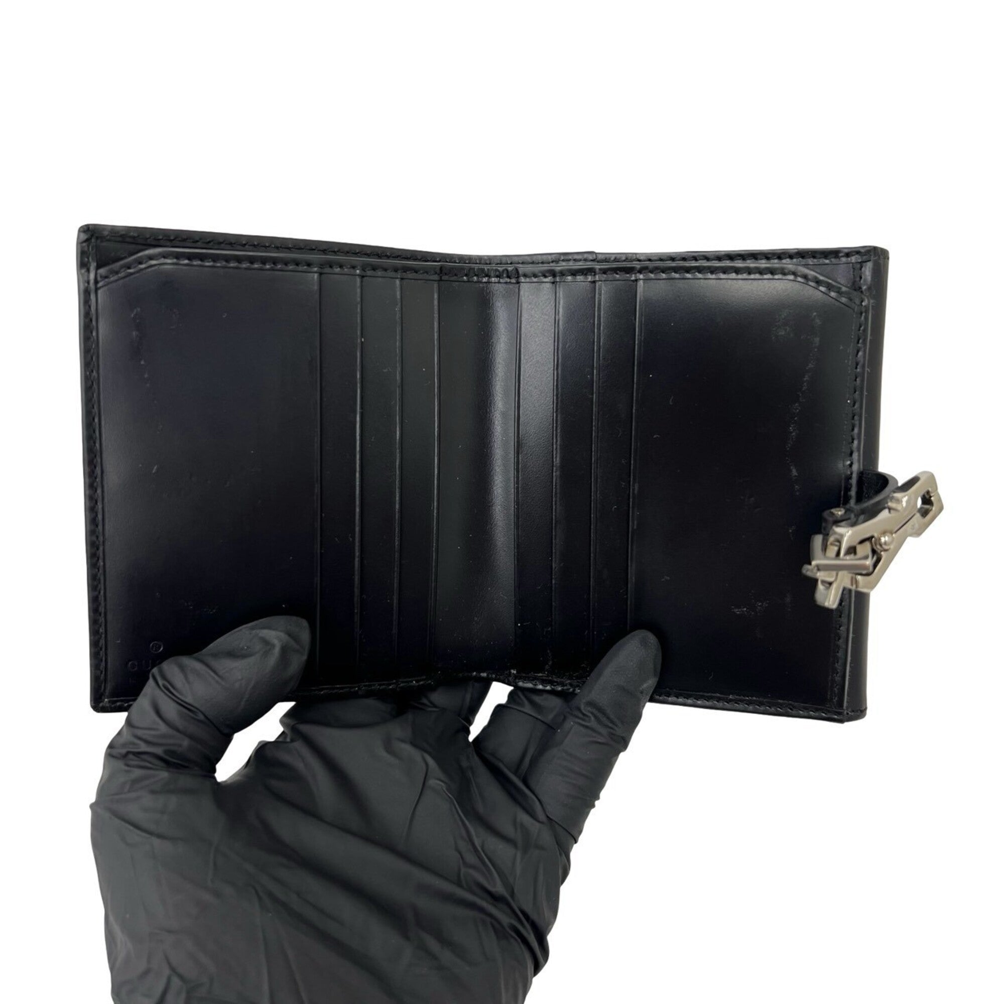Gucci Black Leather Wallet (Bi-Fold) (Pre-Owned)