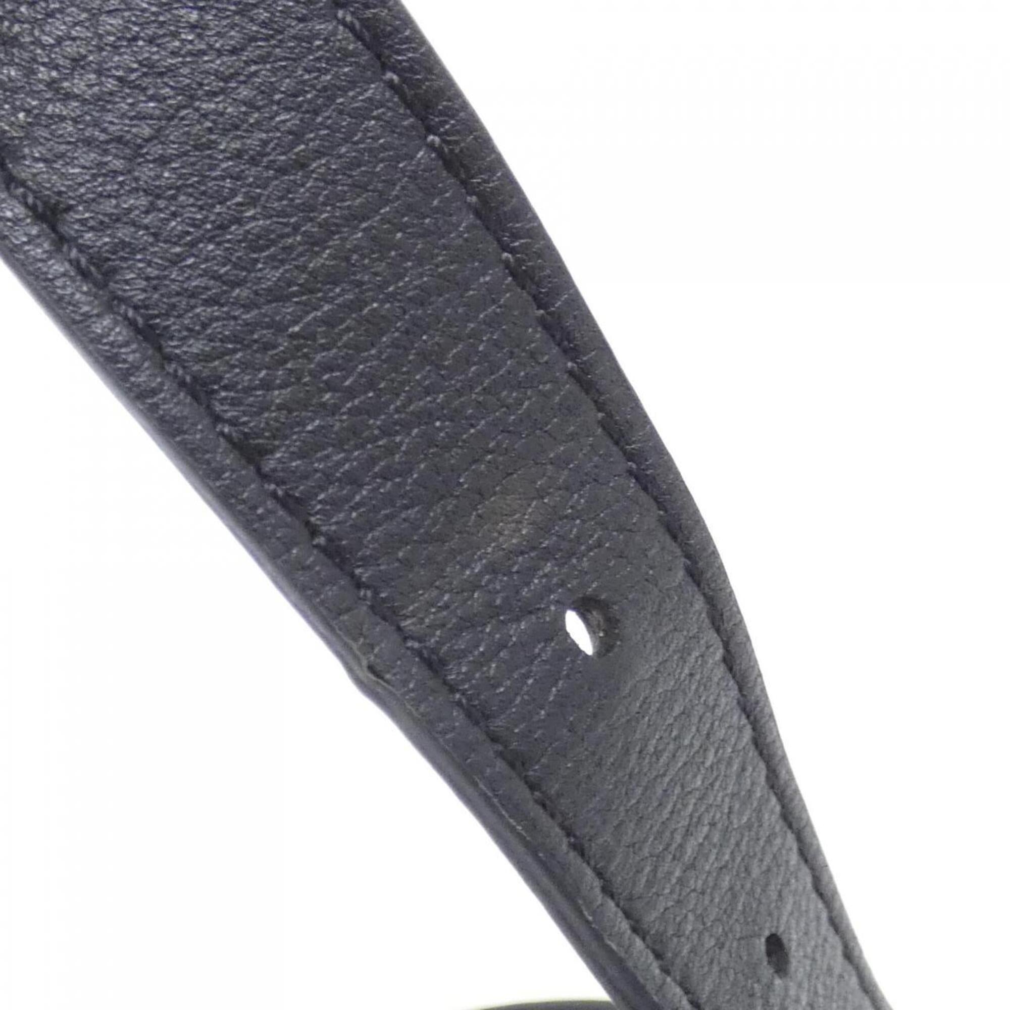 Louis Vuitton Black Leather Pochette Shoulder Bag (Pre-Owned)