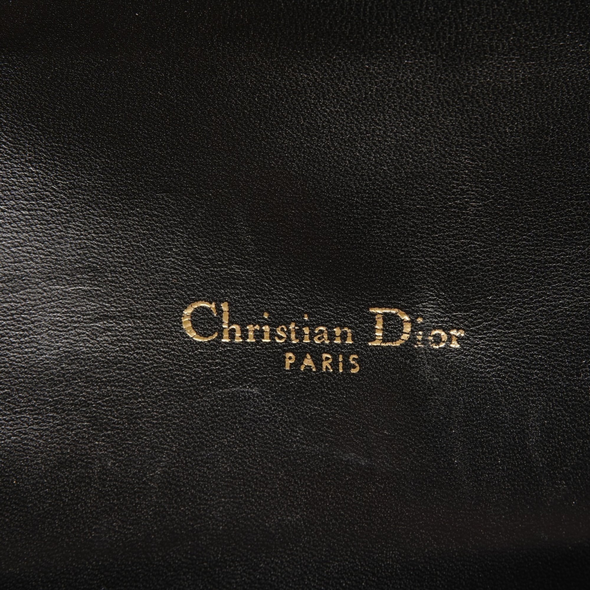 Christian Dior Black Leather Shoulder Bag (Pre-Owned)