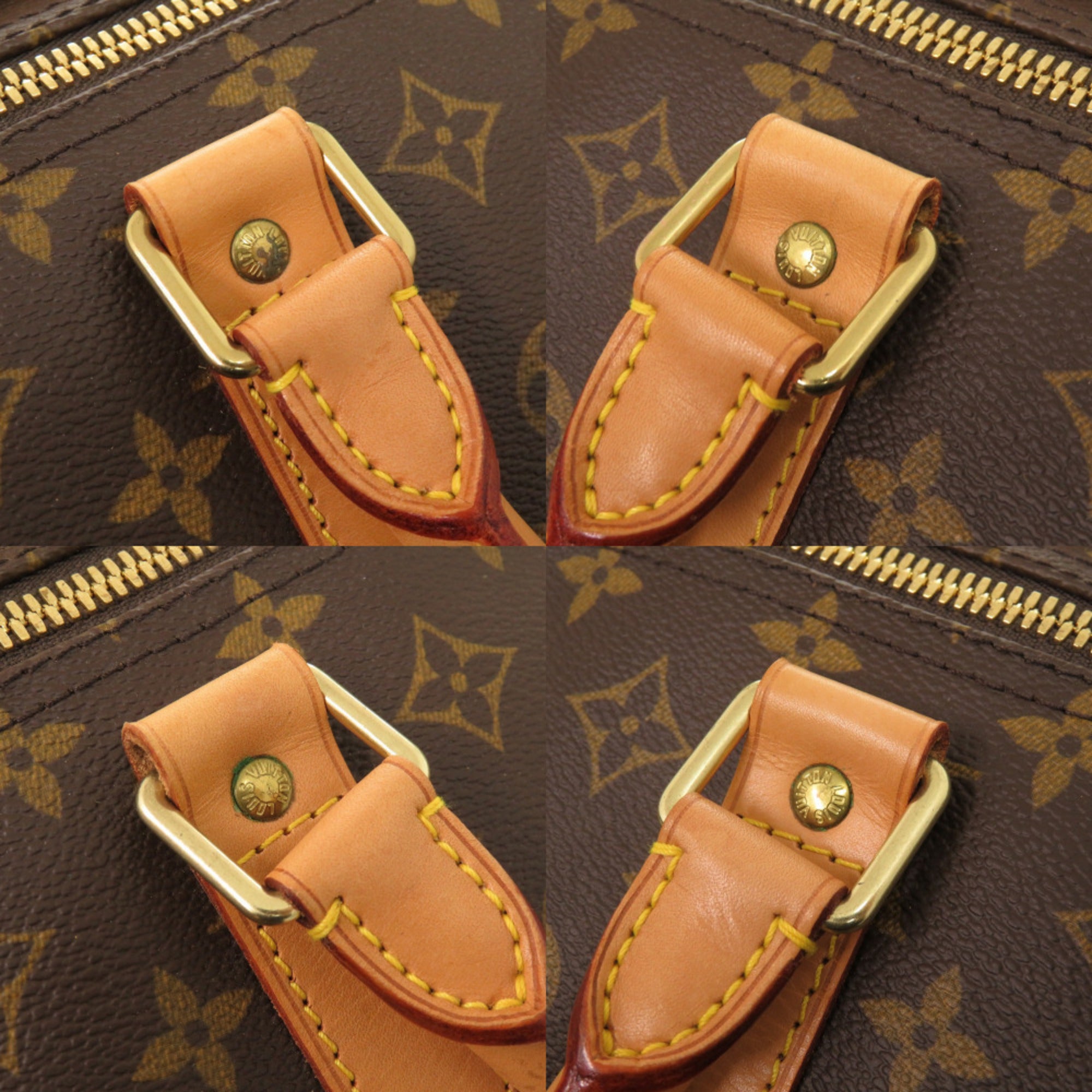 Louis Vuitton Brown Monogram Canvas Boston Bag (Pre-Owned)