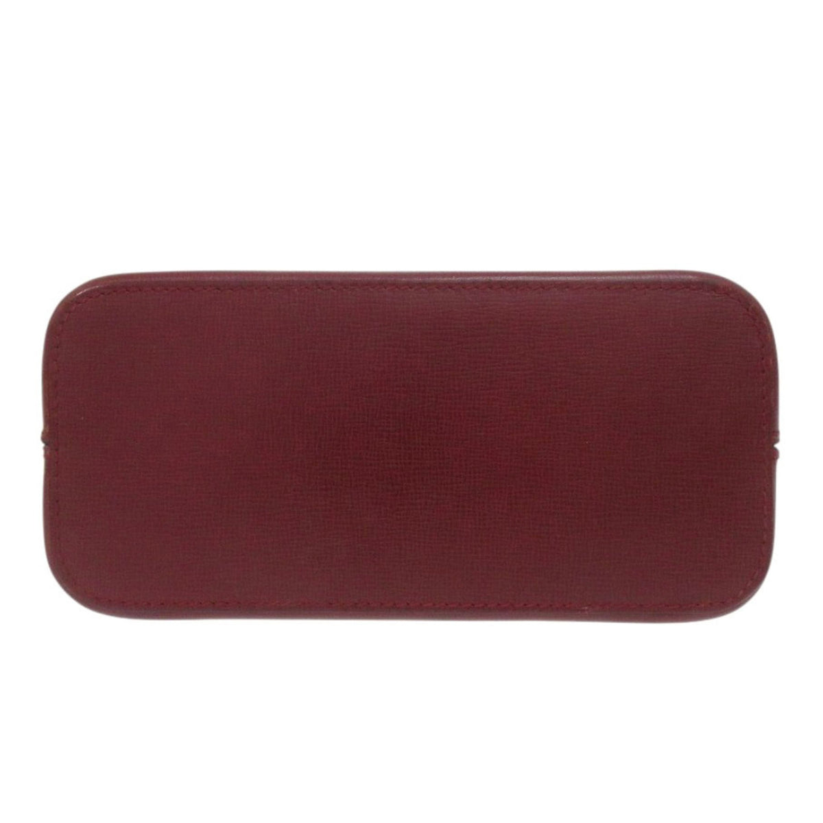 Cartier Bordeaux Red Color Leather Handbag (Pre-Owned)