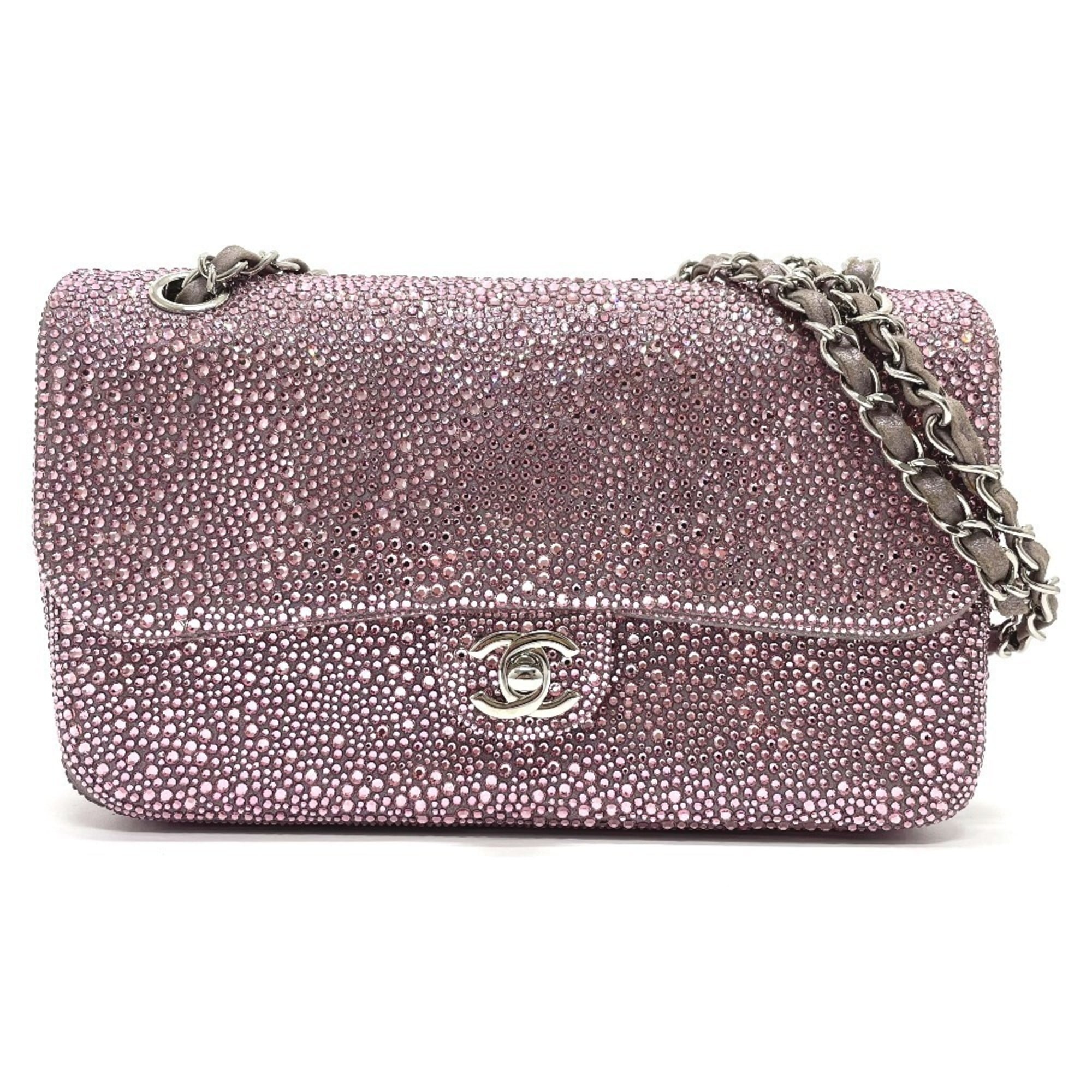 Chanel Pink Suede Shoulder Bag (Pre-Owned)