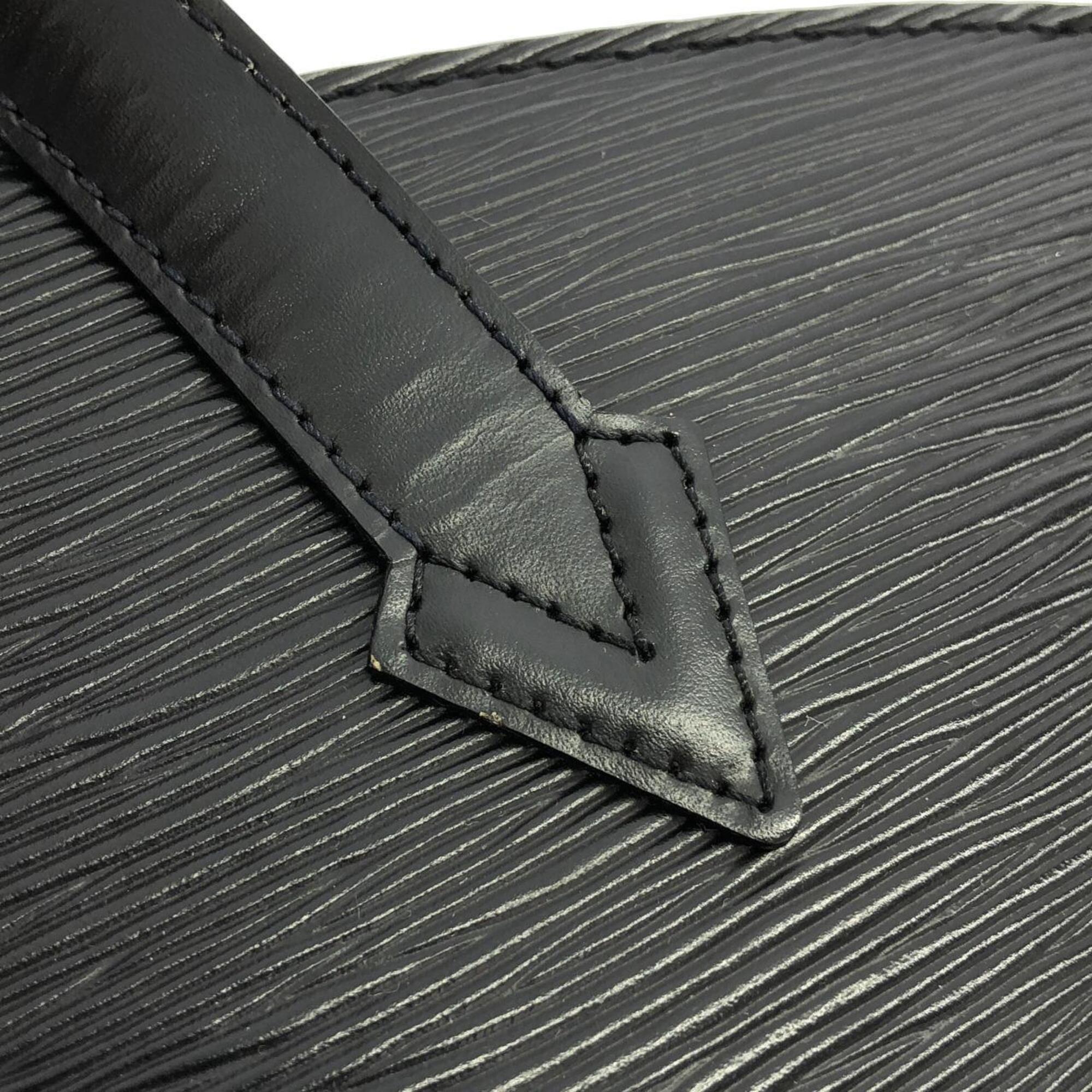 Louis Vuitton Black Leather Handbag (Pre-Owned)
