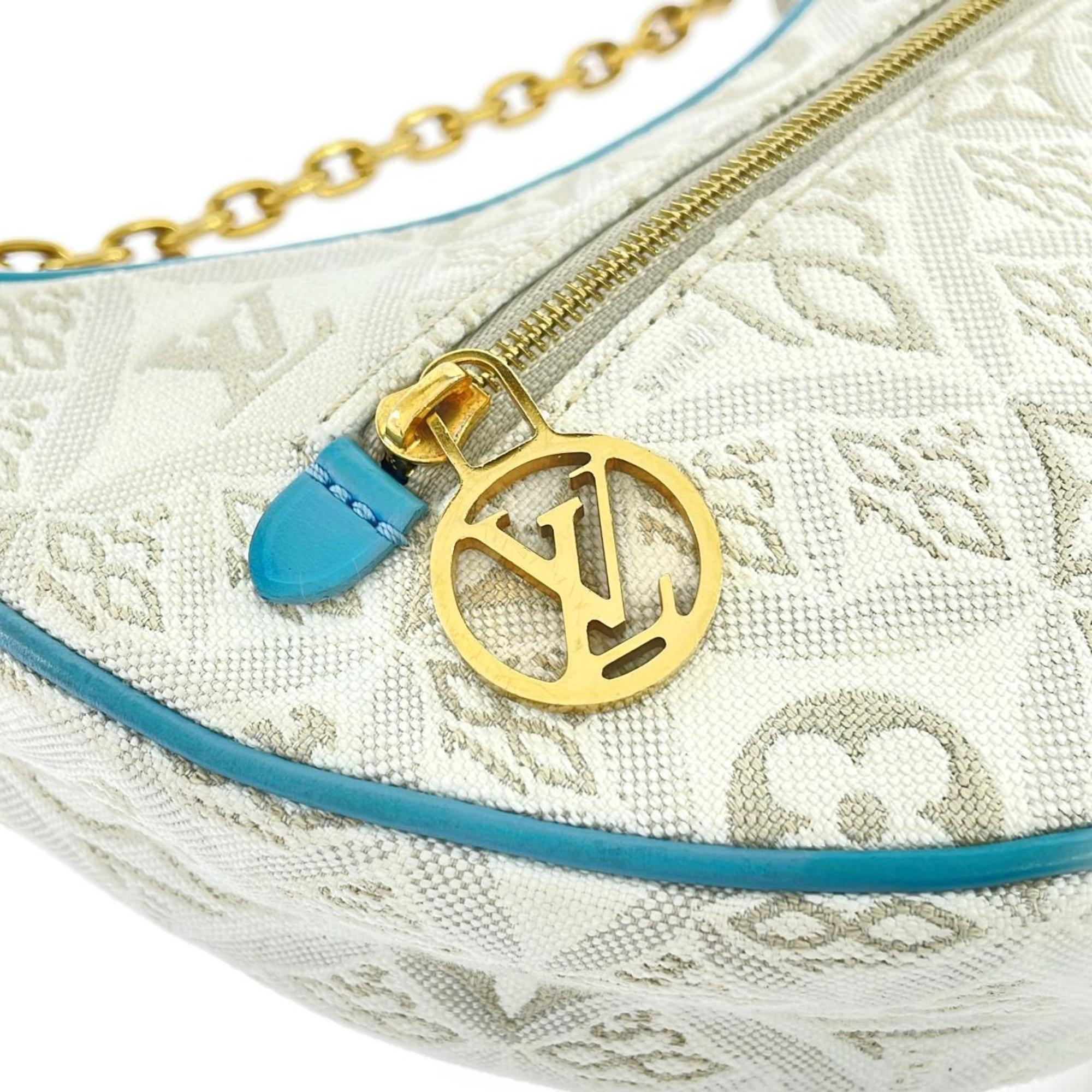 Louis Vuitton Gold Jacquard Shoulder Bag (Pre-Owned)