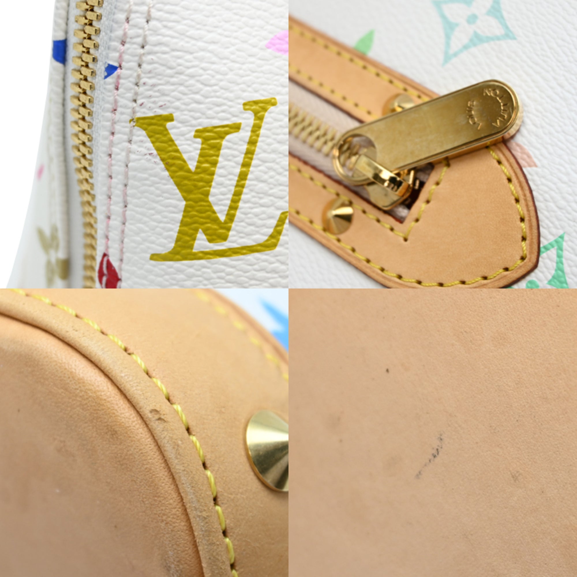 Louis Vuitton Blanc Monogram Multicolore Handbag (Pre-Owned)
