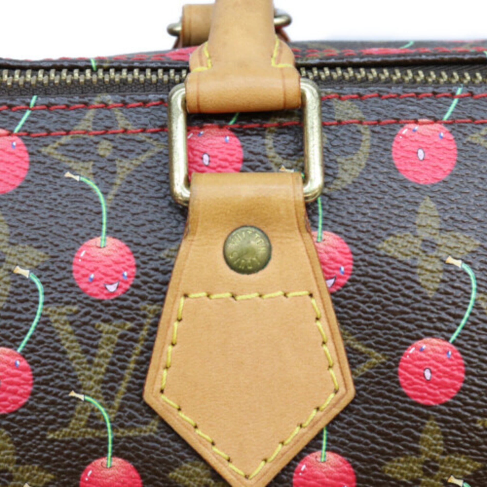 Louis Vuitton Brown Monogram Cherry Blossom Handbag (Pre-Owned)
