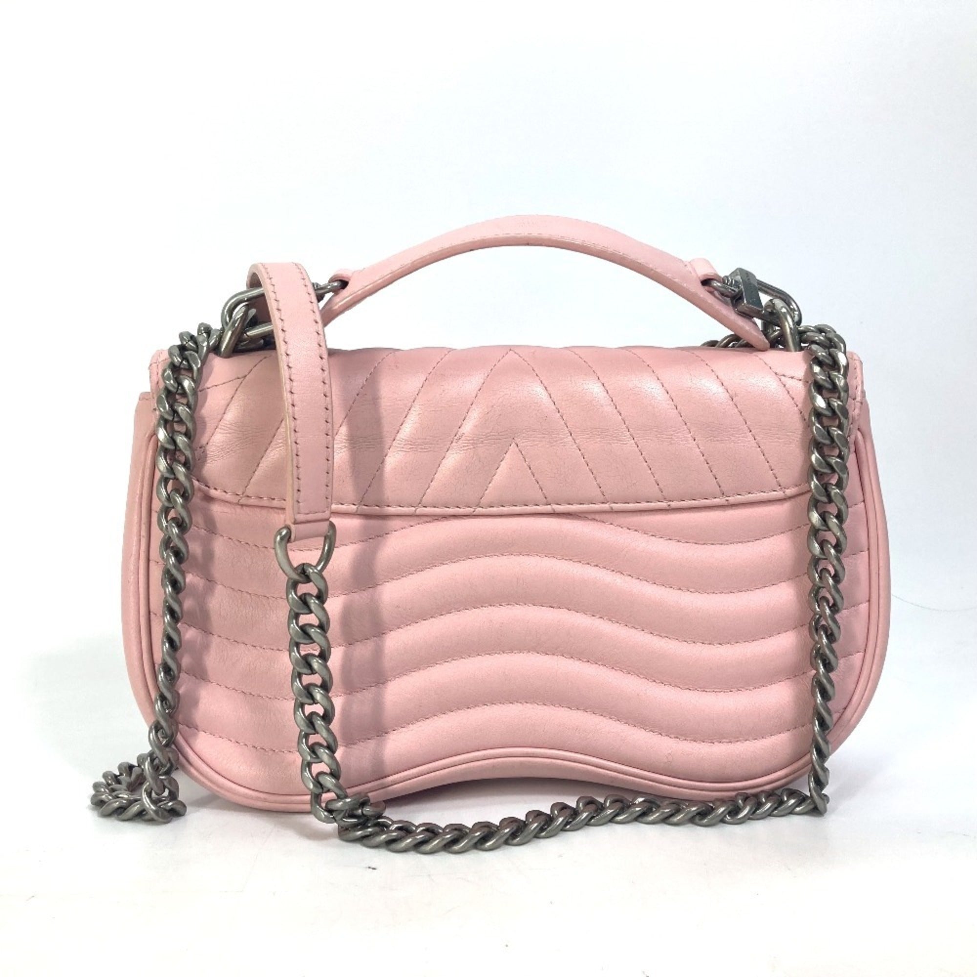Louis Vuitton Pink Leather Handbag Shoulder Bag (Pre-Owned)