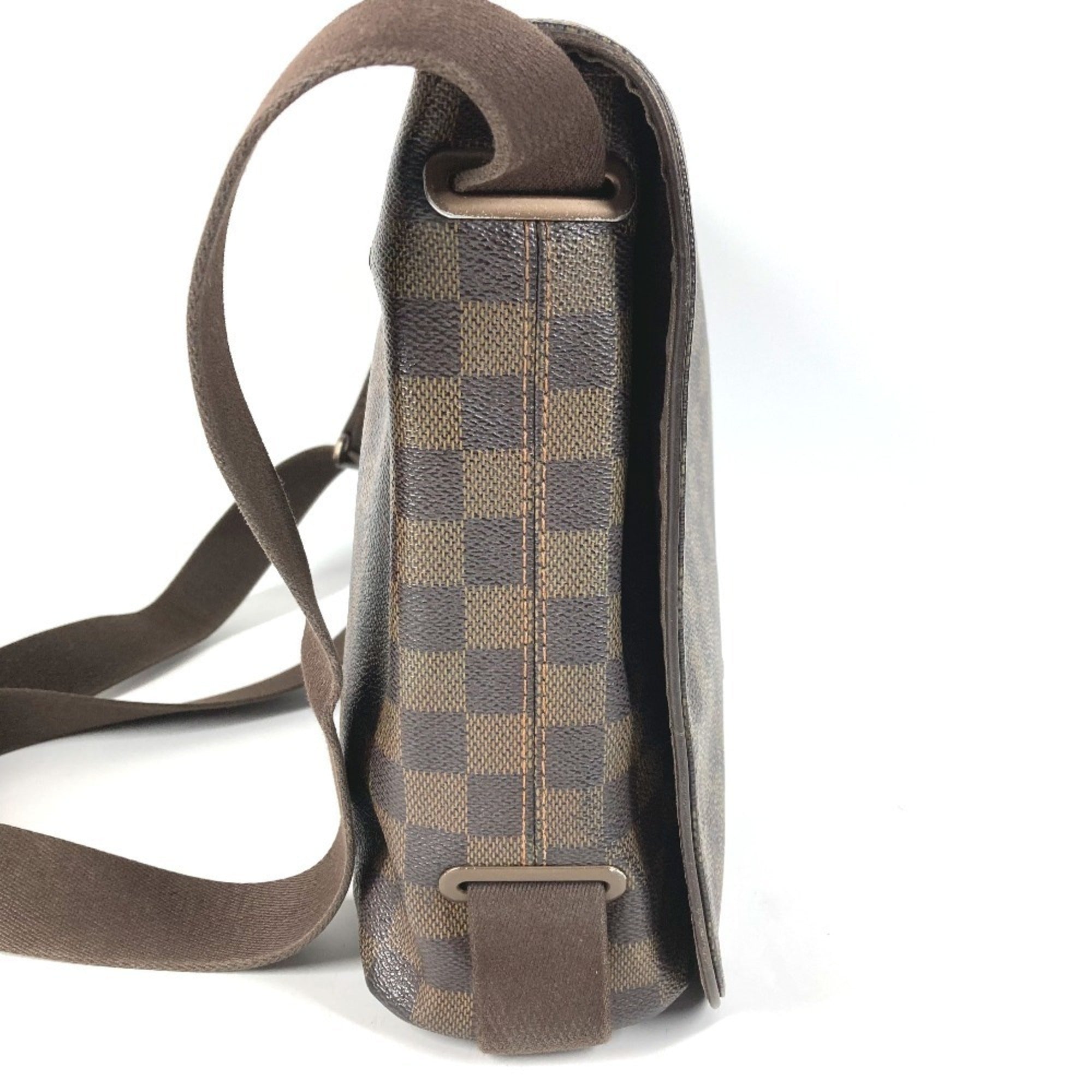 Louis Vuitton Damier Brown Ebene Damier Canvas Messenger Bag Shoulder Bag (Pre-Owned)