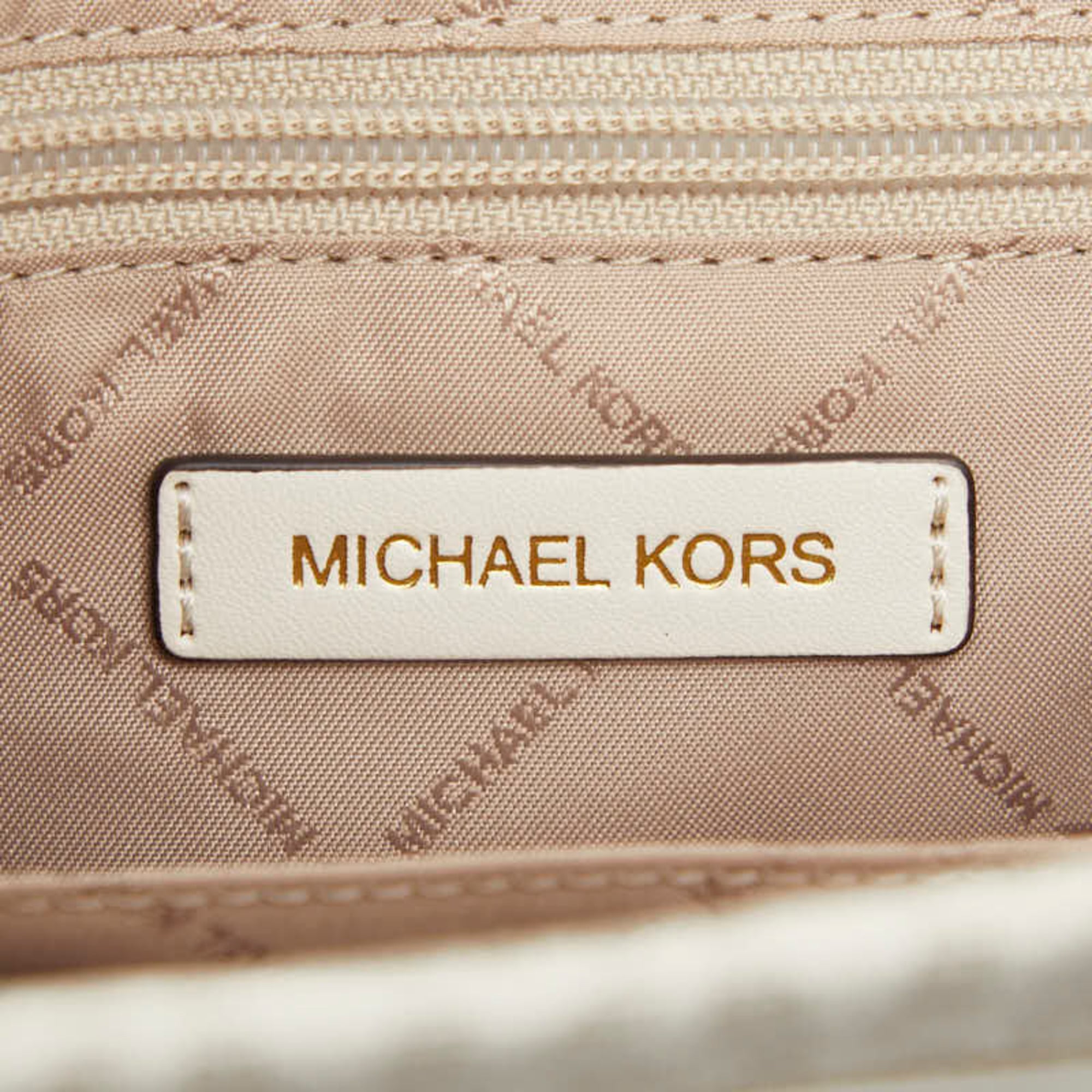 Michael Kors Beige Ivory Leather Handbag (Pre-Owned)