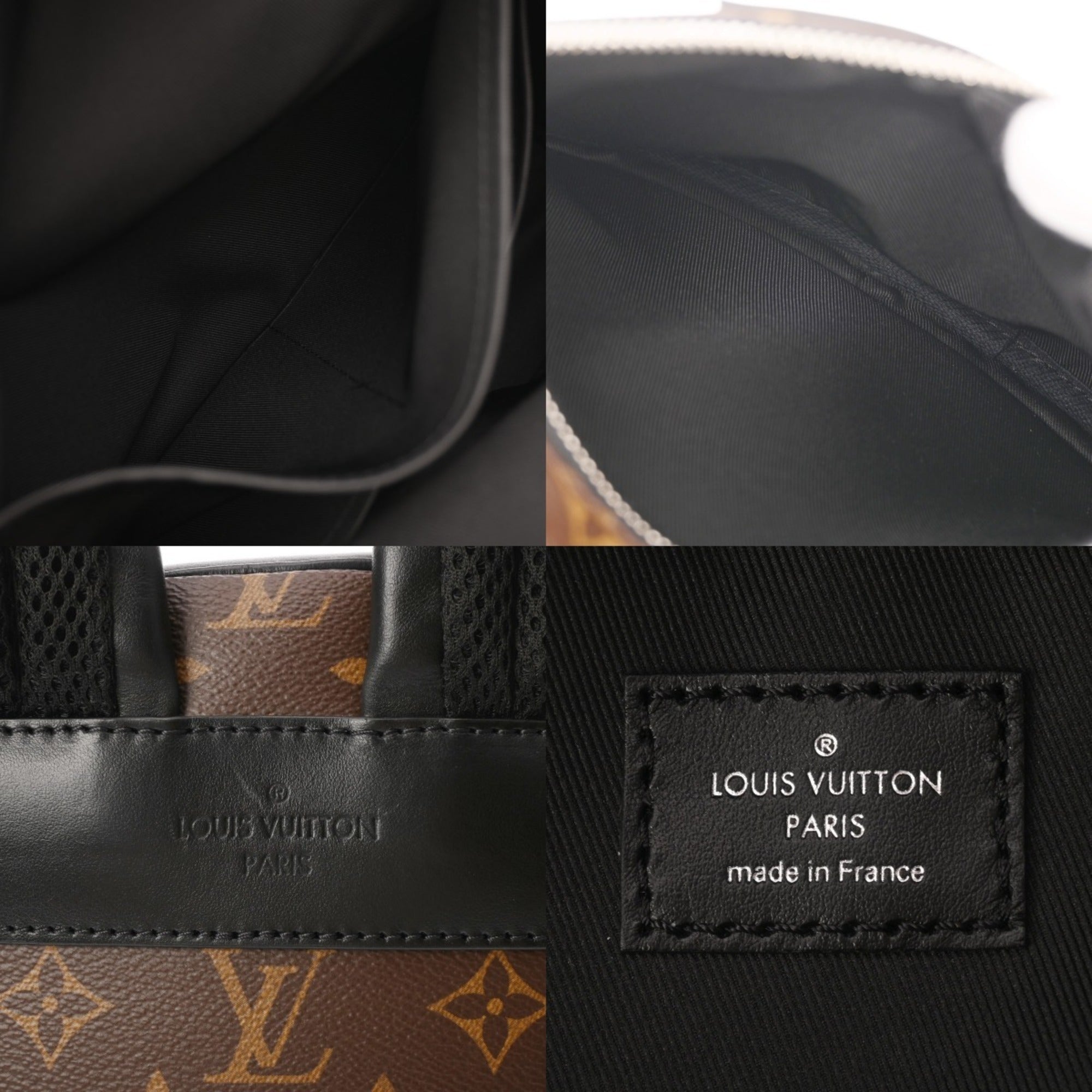Louis Vuitton Black Brown Monogram Backpack (Pre-Owned)