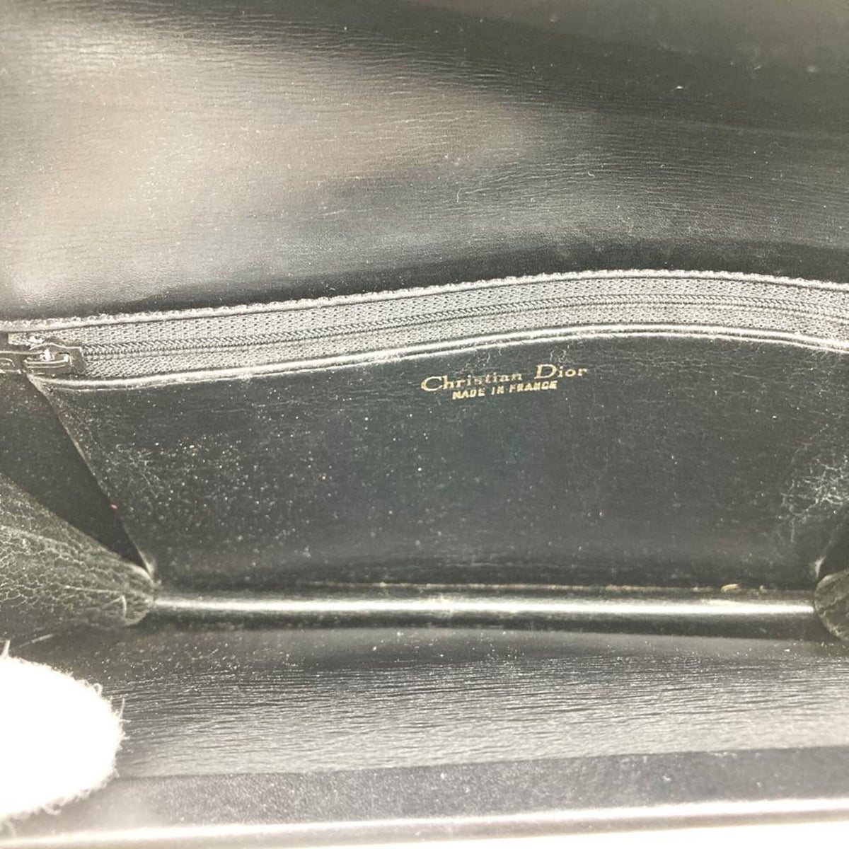 Christian Dior Black Leather Shoulder Bag (Pre-Owned)
