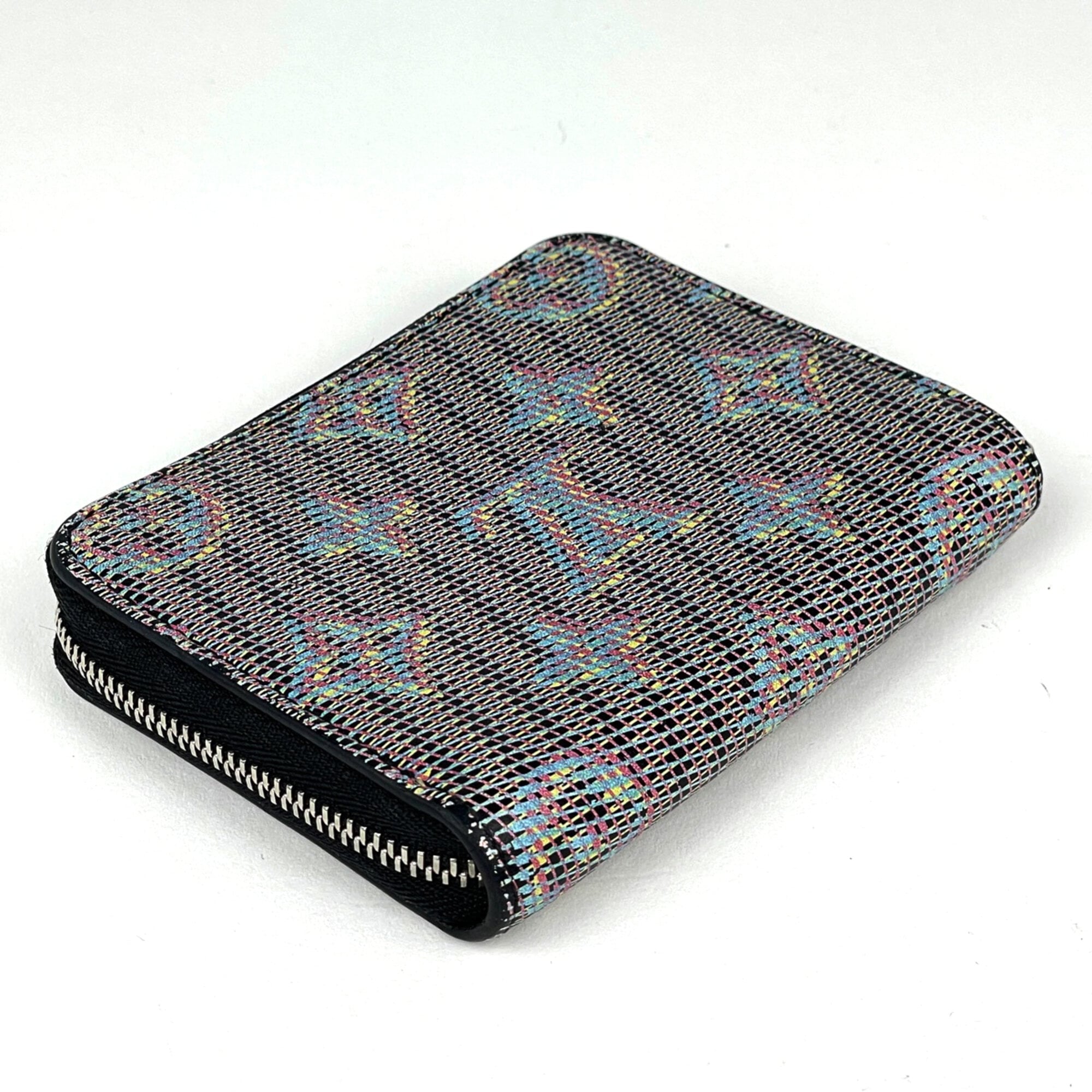 Louis Vuitton Black Blue Monogram Monogram Coin Purse/Coin Case (Pre-Owned)