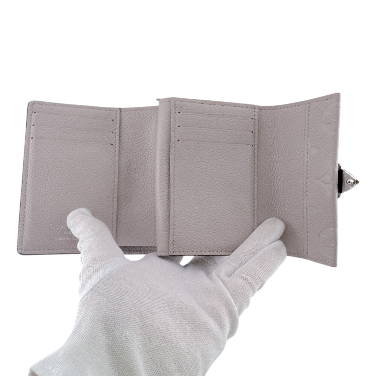 Louis Vuitton Beige Monogram Monogram Empreinte Wallet (Tri-Fold) (Pre-Owned)