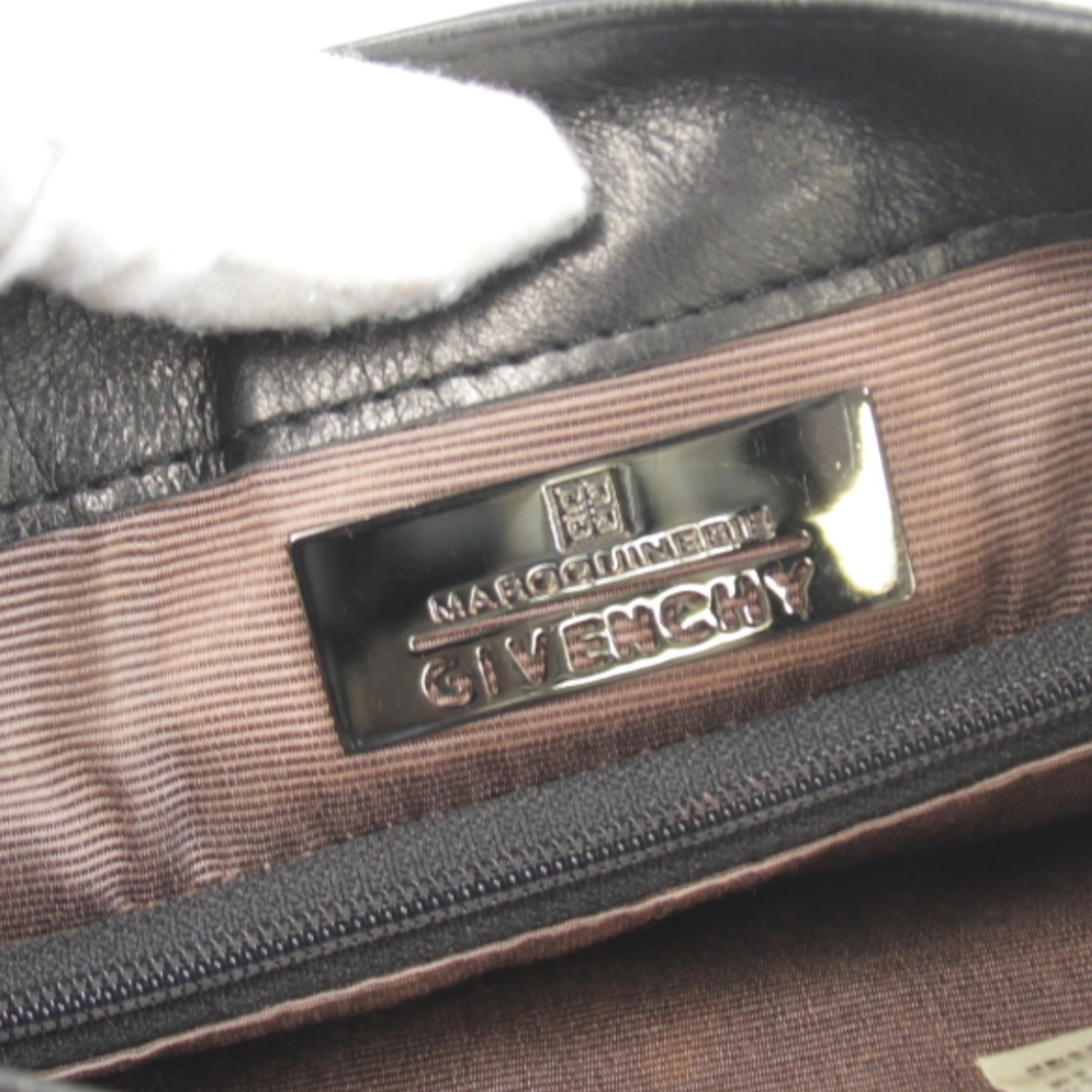 Givenchy Black Suede Leather Shoulder Bag (Pre-Owned)