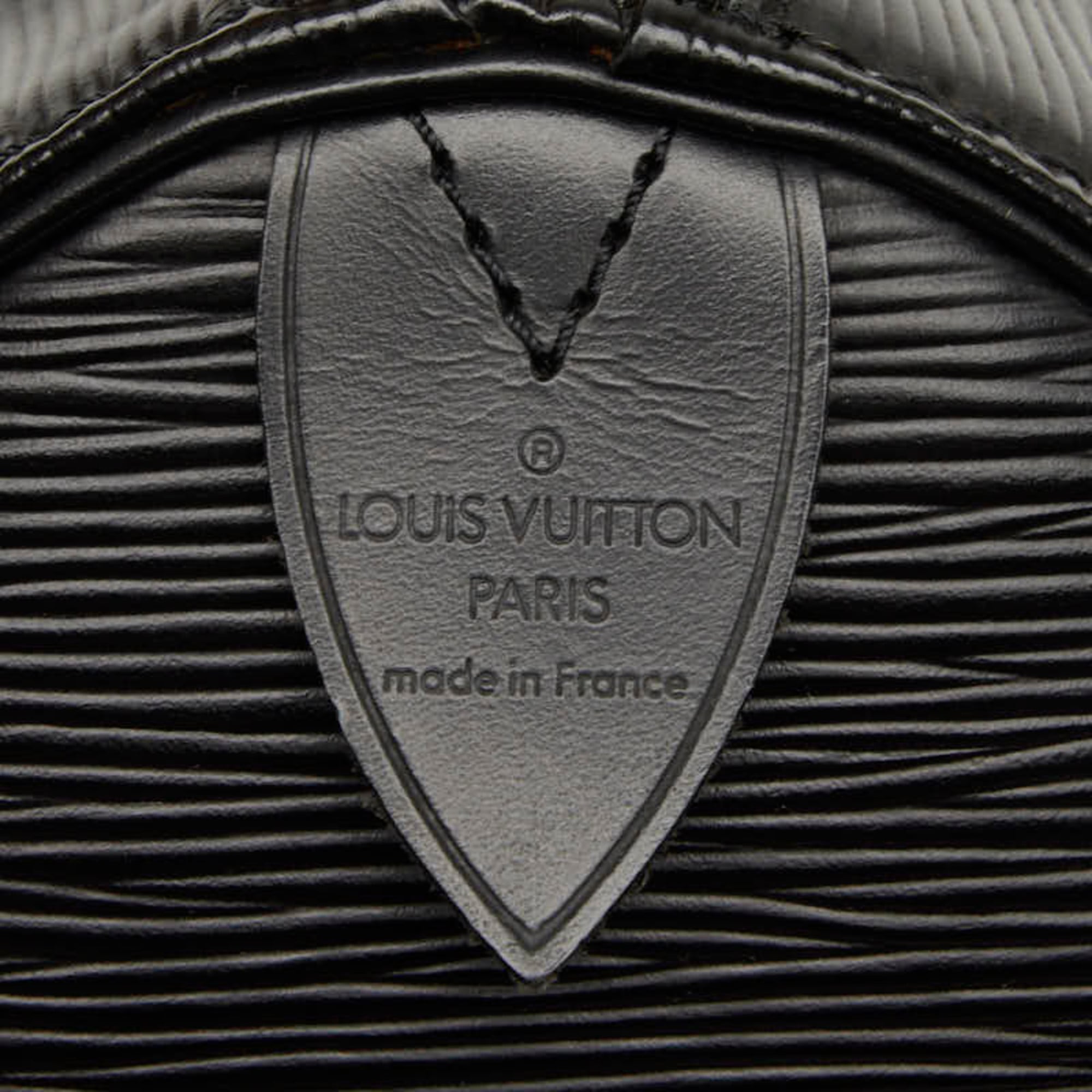 Louis Vuitton Black Noir Leather Boston Bag Handbag (Pre-Owned)