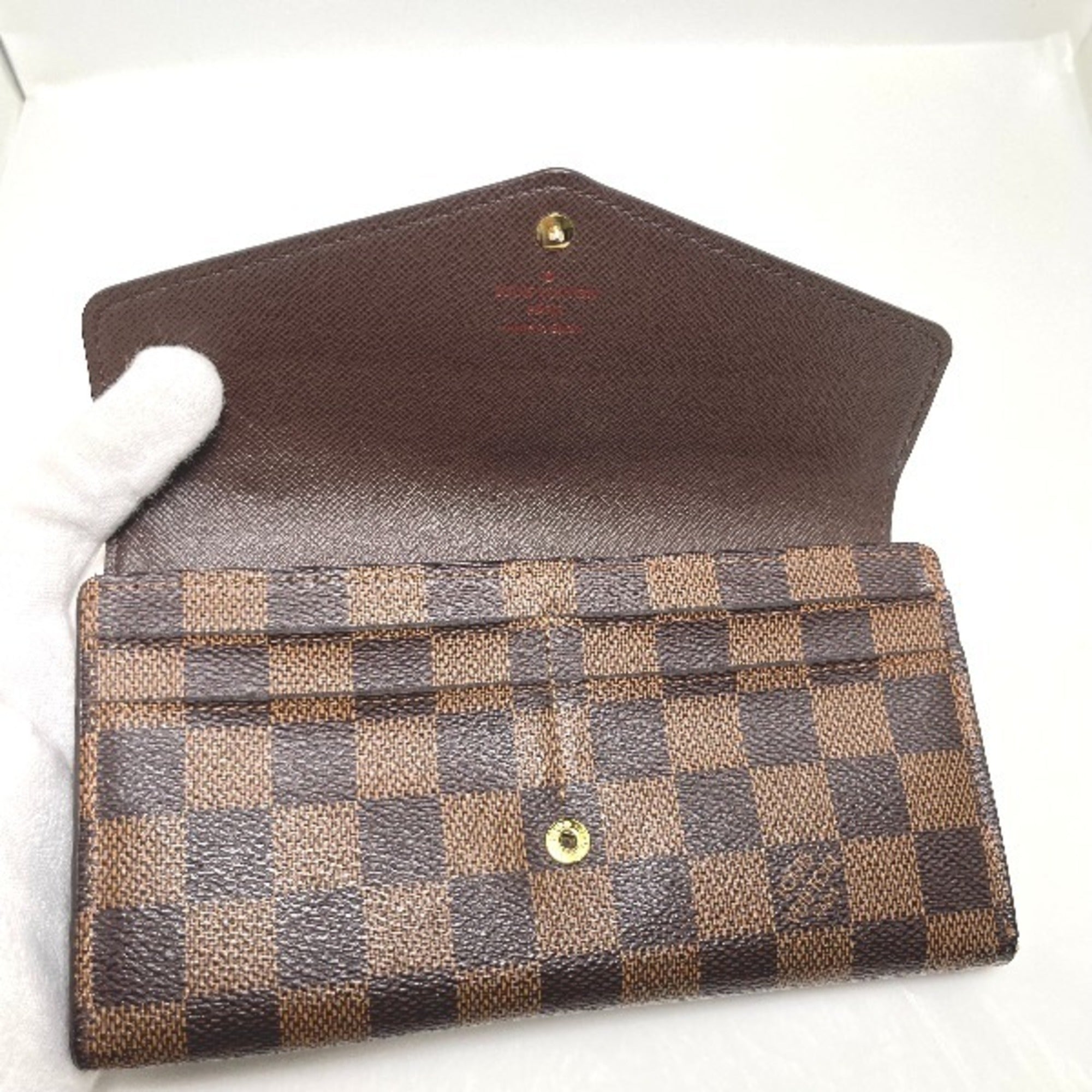 Louis Vuitton Ebene Damier Canvas Long Wallet (Bi-Fold) (Pre-Owned)