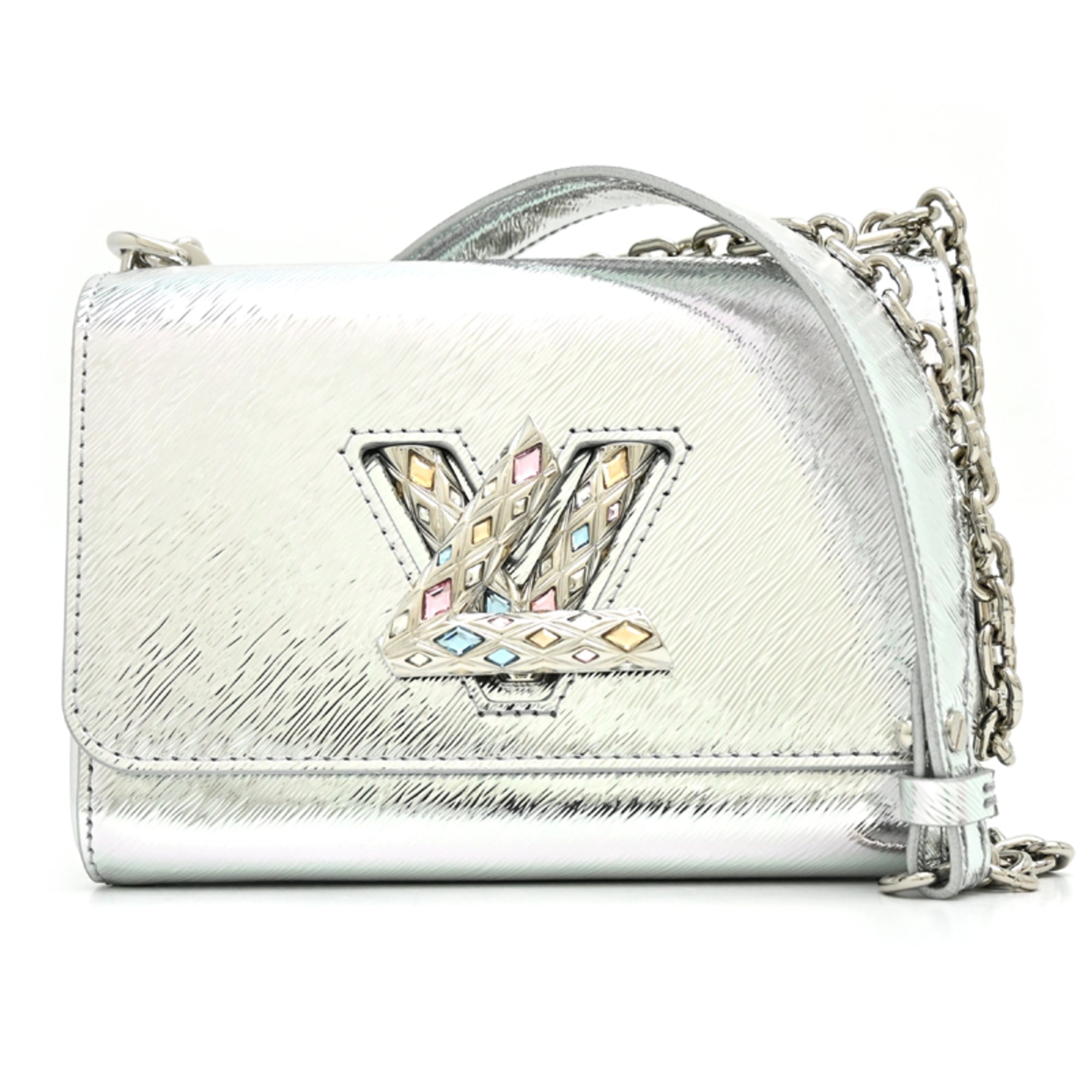 Louis Vuitton Silver Epi Leather Shoulder Bag (Pre-Owned)