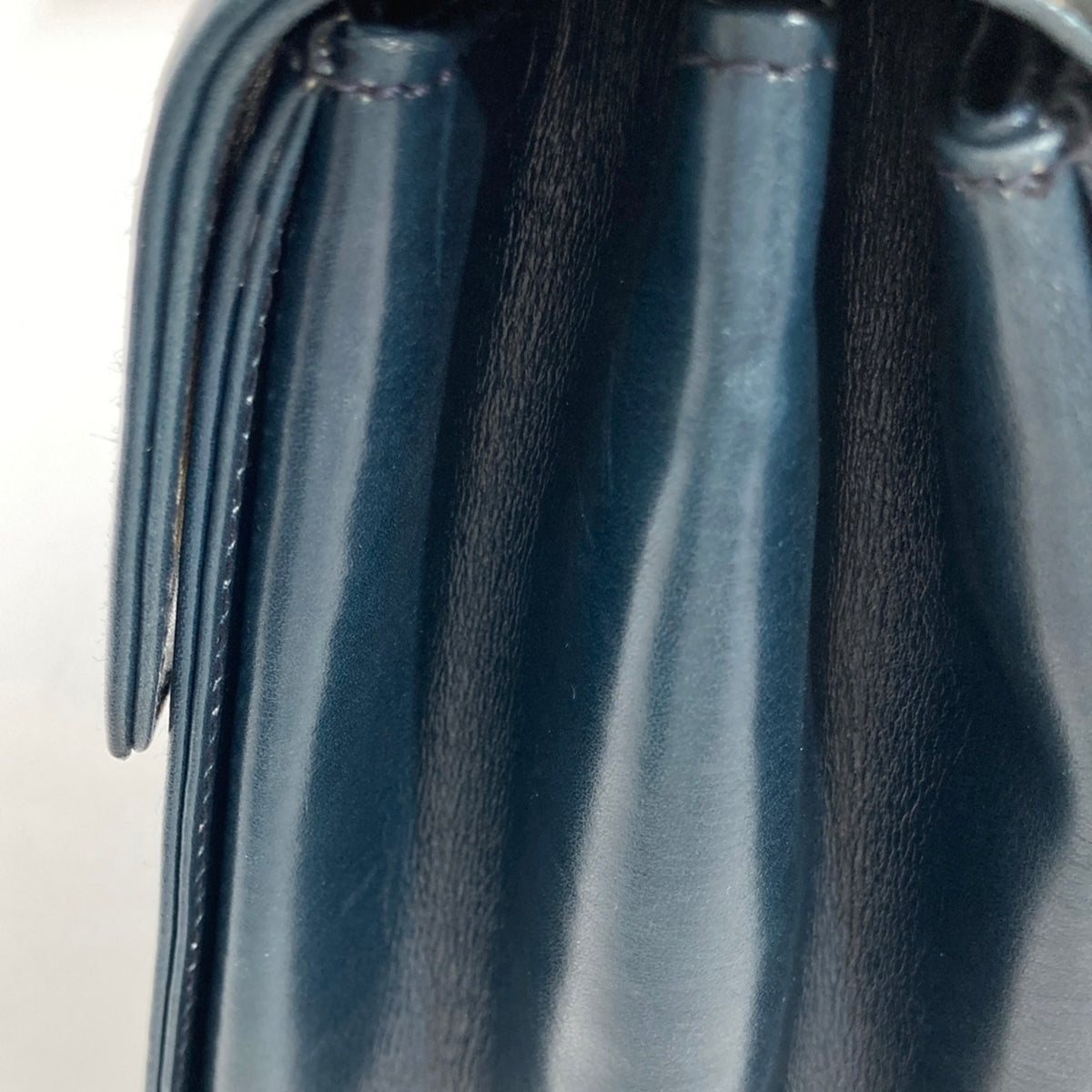 Tiffany Navy Leather Handbag (Pre-Owned)
