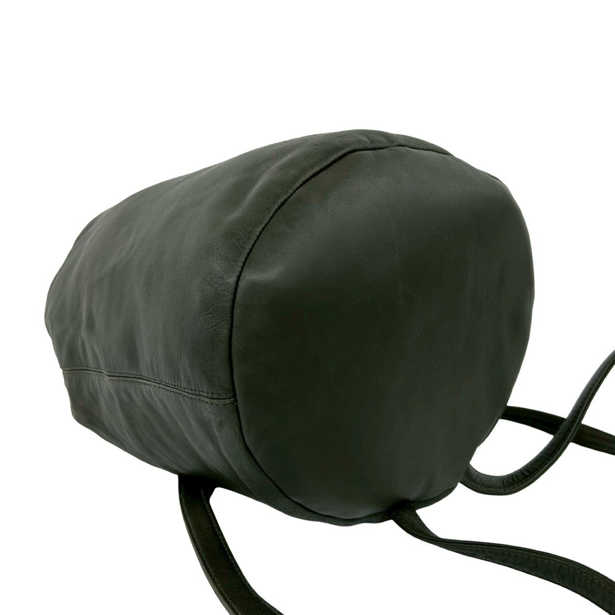 Loewe Green Leather Backpack (Pre-Owned)