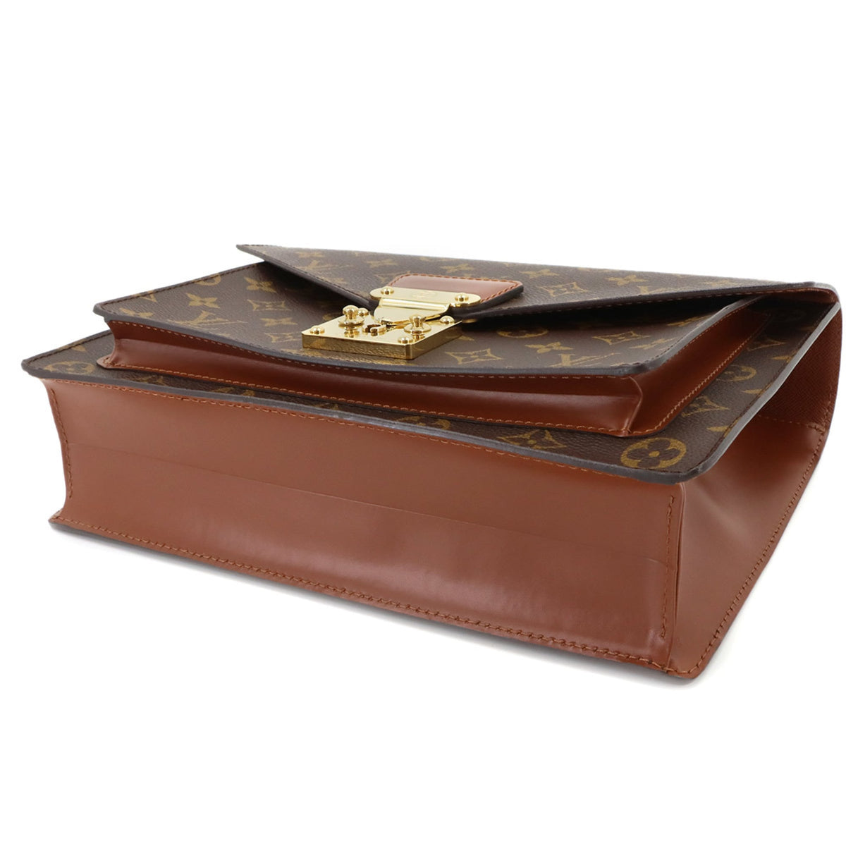 Louis Vuitton Brown Monogram Monogram Leather Handbag (Pre-Owned)