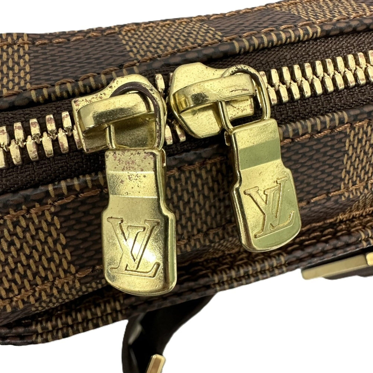 Louis Vuitton Damier Brown Damier Canvas Shoulder Bag Sling Bag (Pre-Owned)