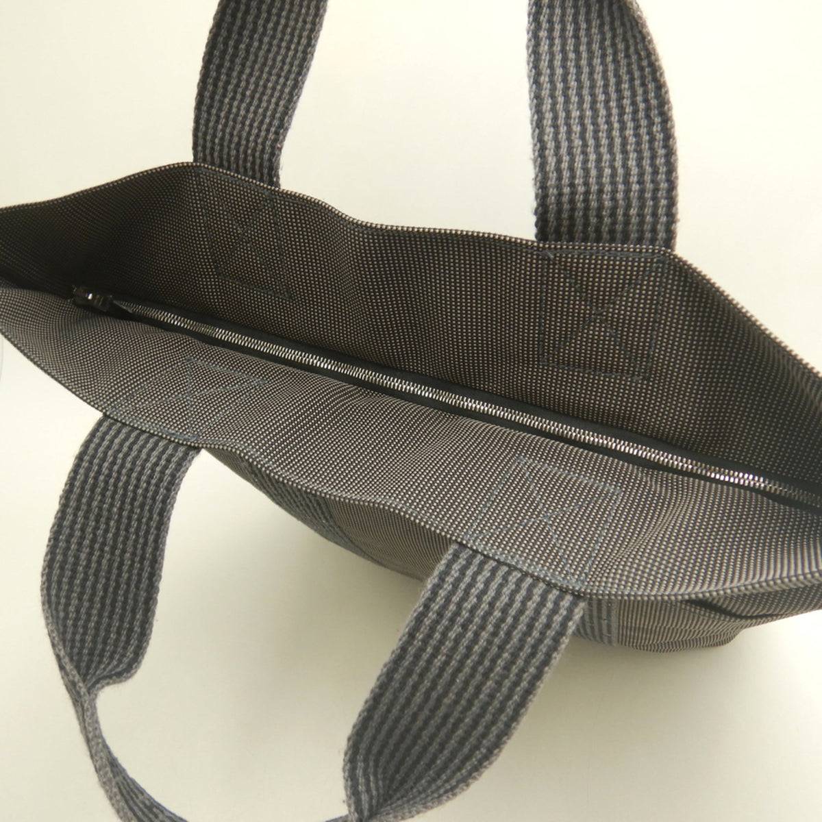 Hermes Gray Nylon Tote Bag (Pre-Owned)