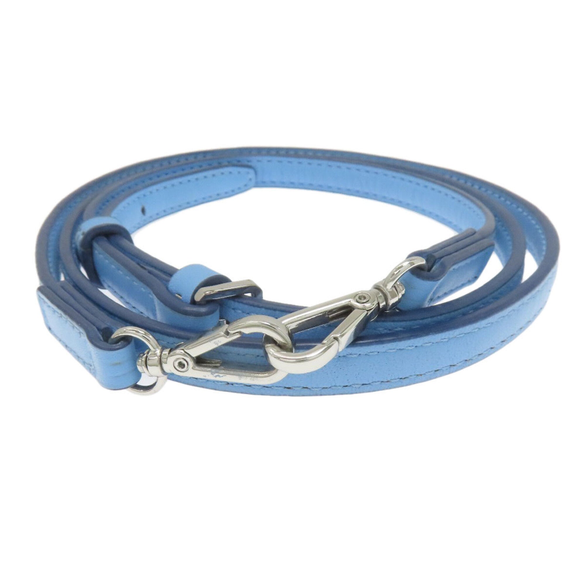 Mcm Light Blue Leather Handbag (Pre-Owned)