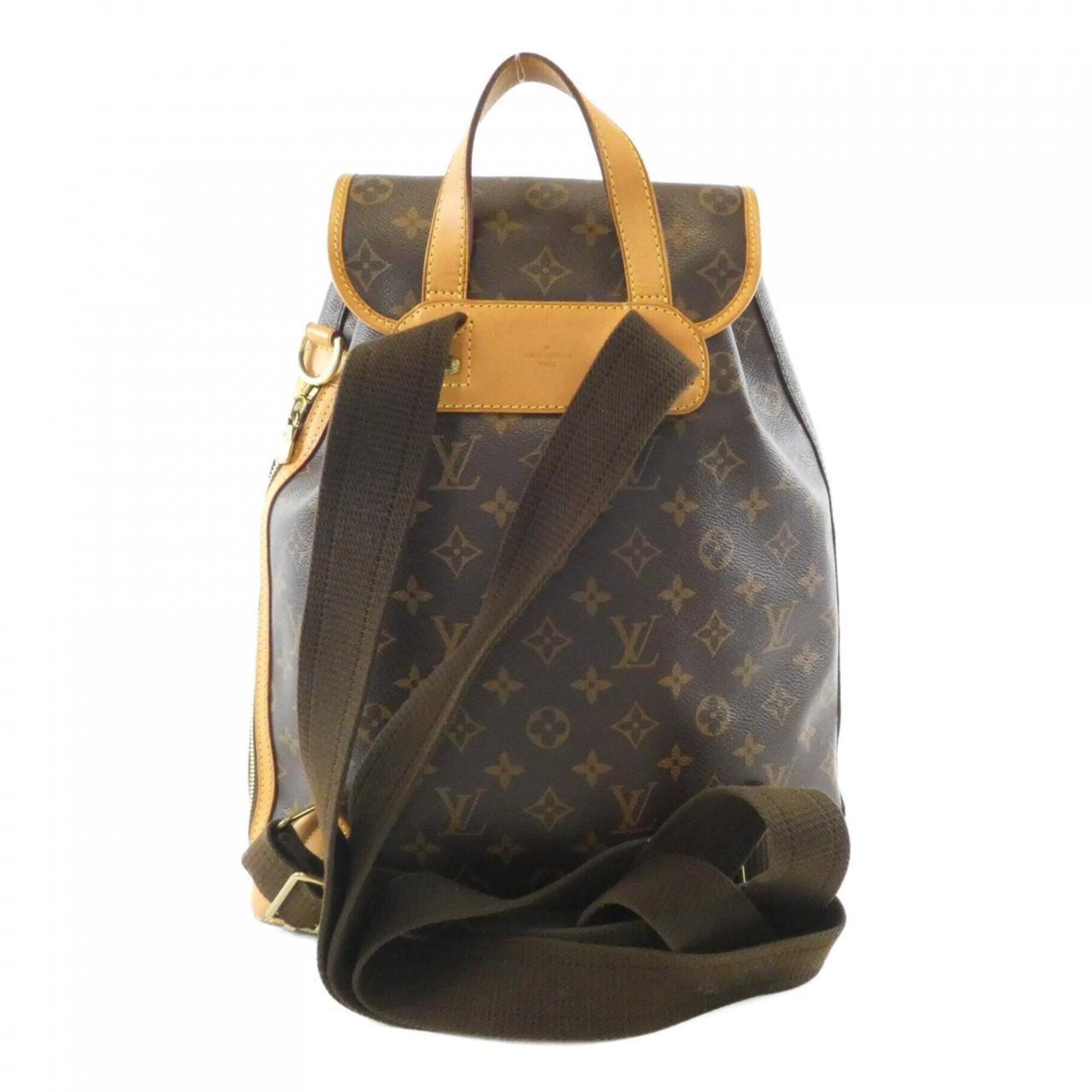 Louis Vuitton Monogram Marron Coated Canvas Backpack (Pre-Owned)