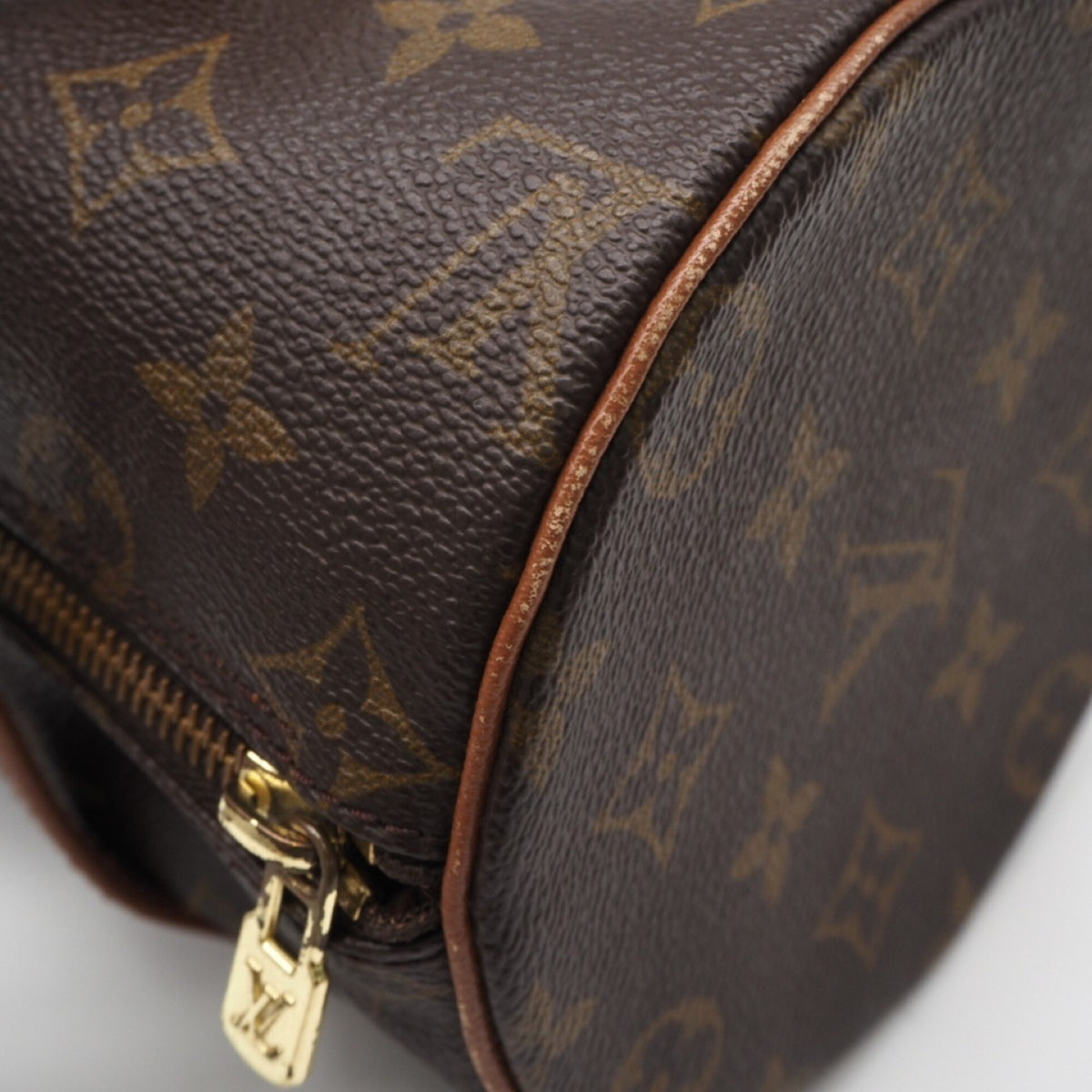 Louis Vuitton Monogram Brown Coated Canvas Leather Handbag (Pre-Owned)