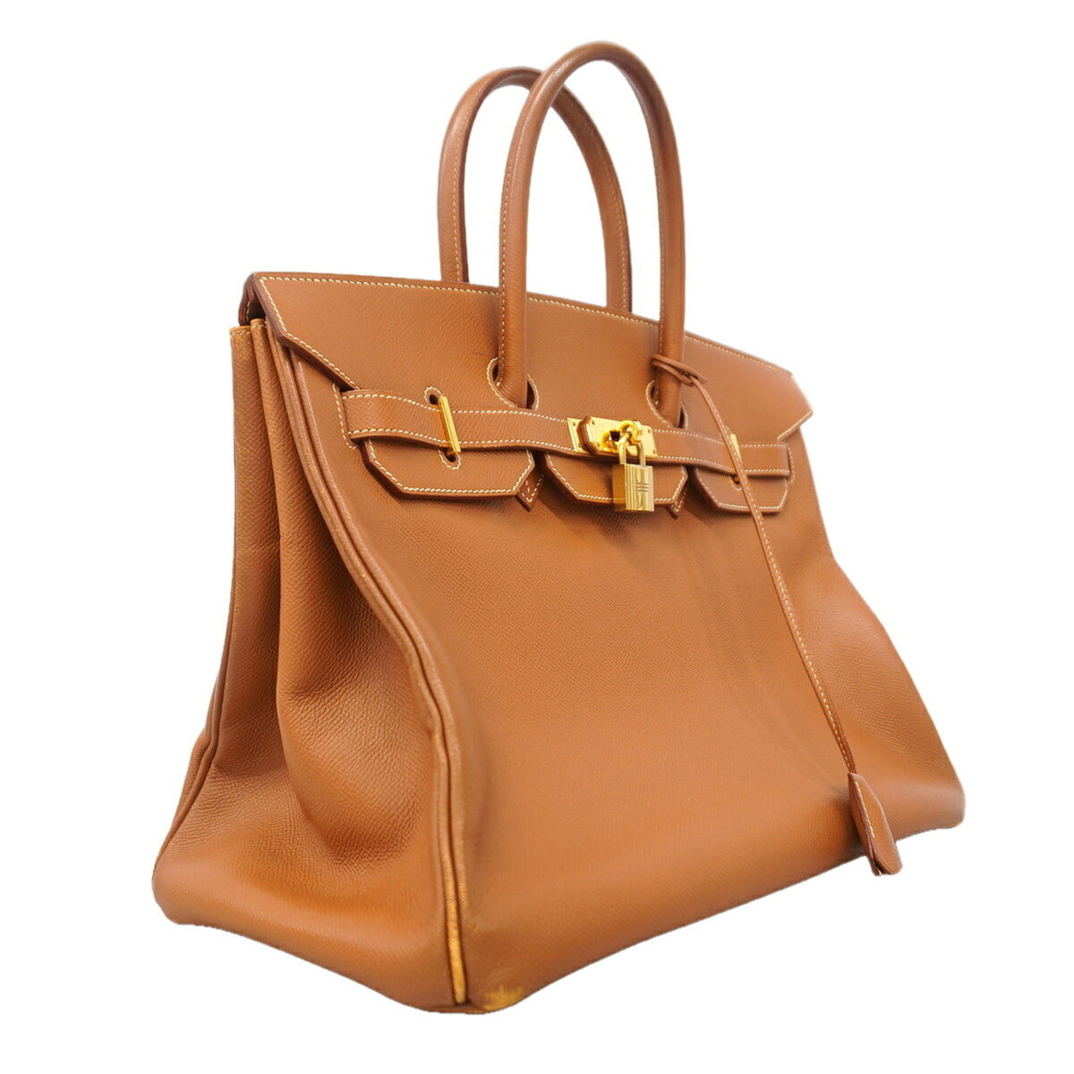 Hermes Gold Courchevel Leather Handbag (Pre-Owned)