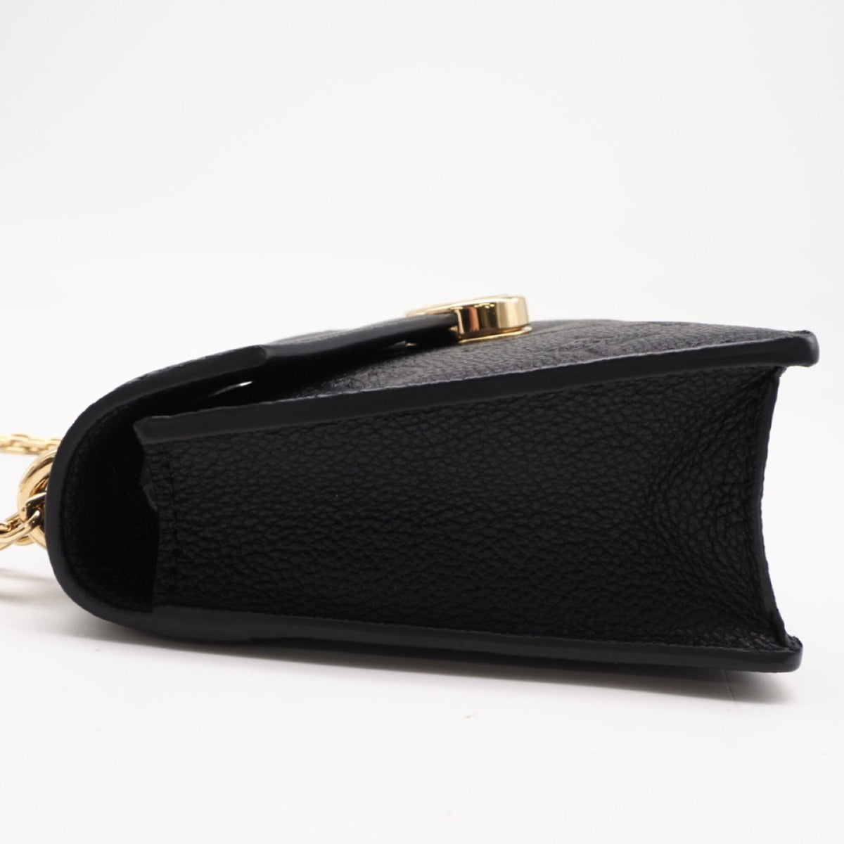 Louis Vuitton Black Leather Chain/Shoulder Wallet (Pre-Owned)