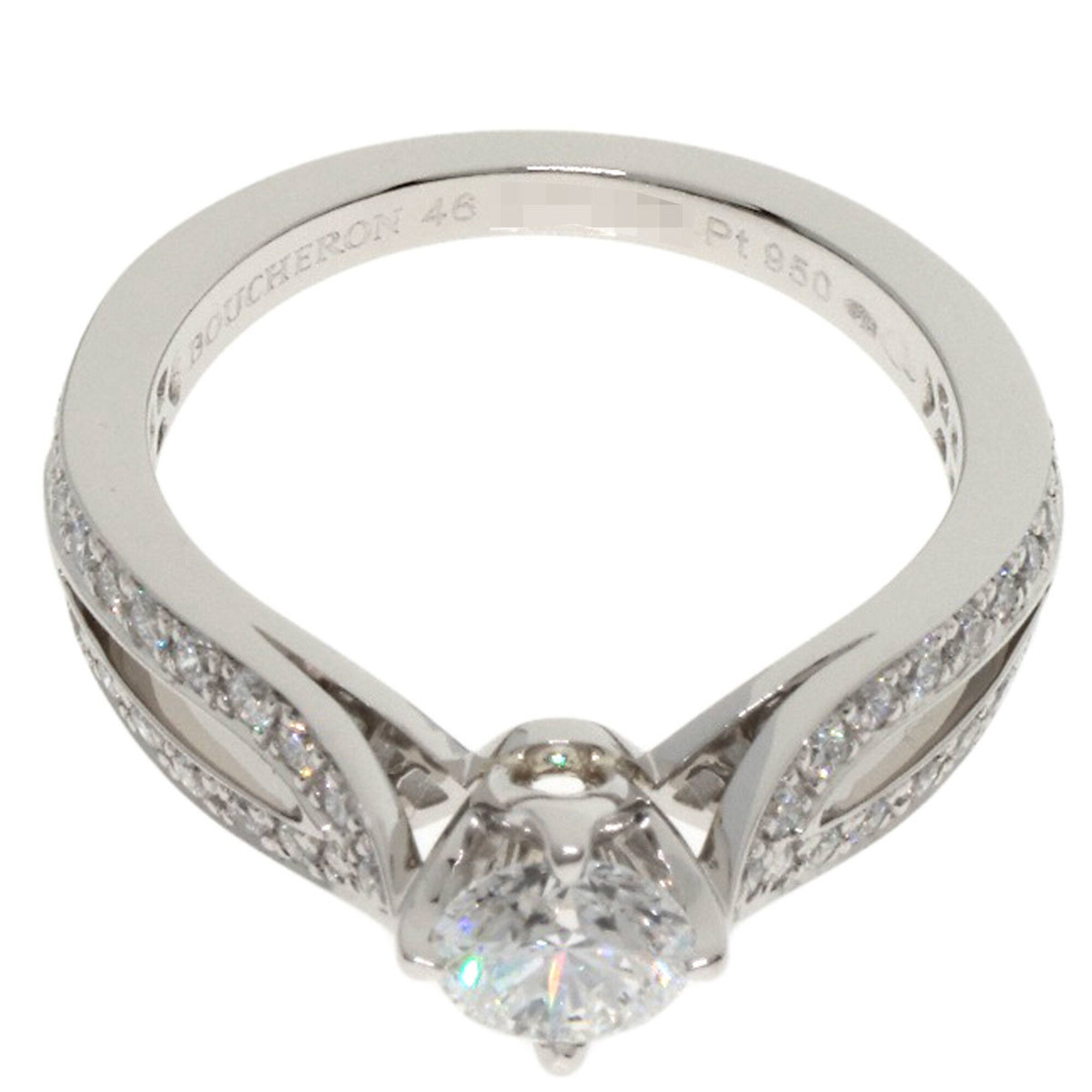 Boucheron Platinum Platinum 950 Band Ring (Pre-Owned)