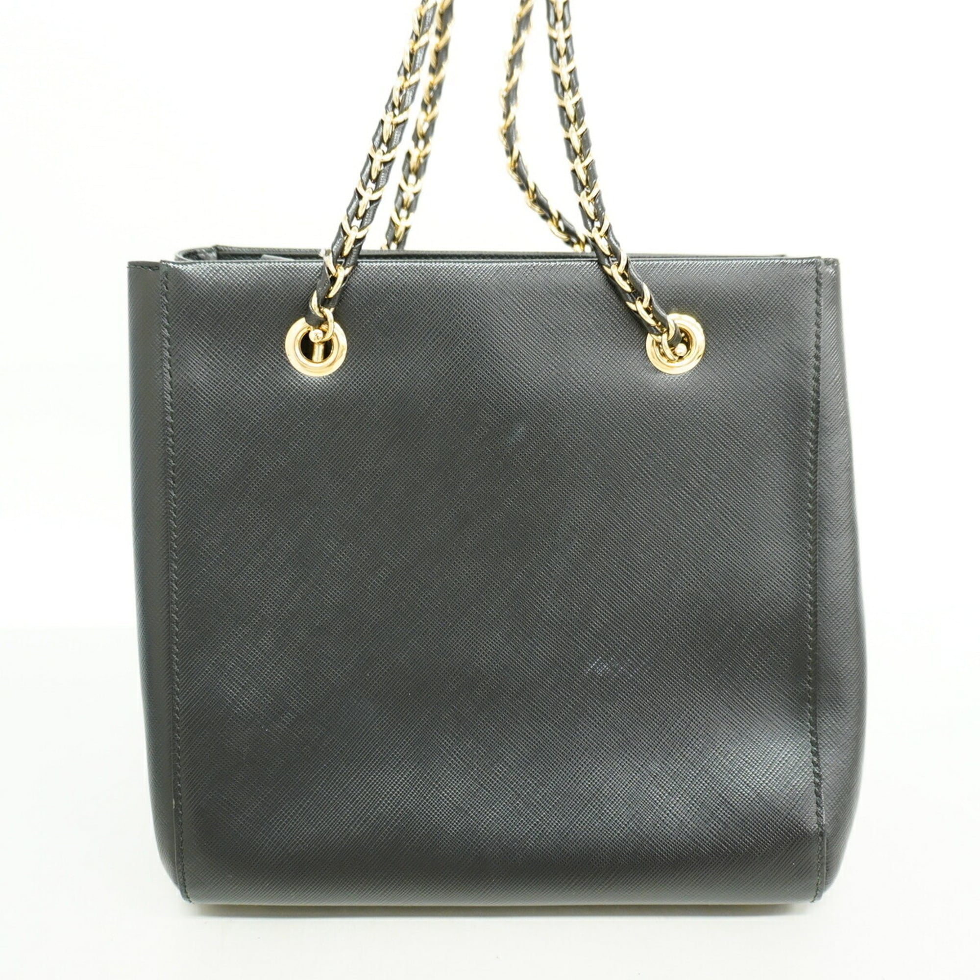 Salvatore Ferragamo Black Leather Tote Bag (Pre-Owned)