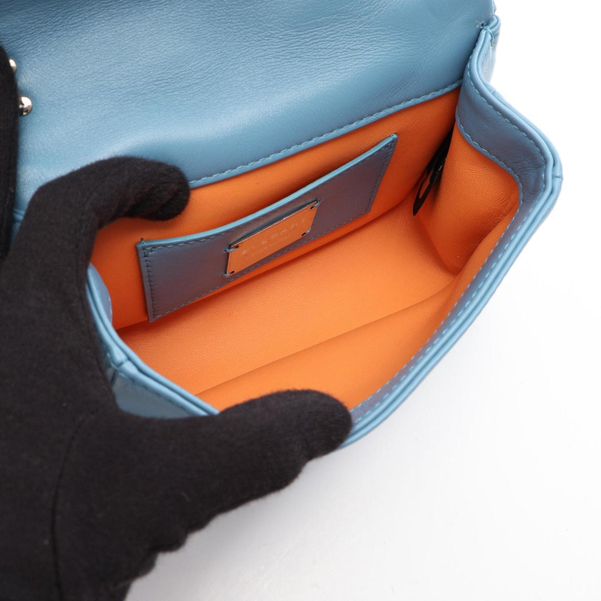 Bvlgari Blue Leather Handbag (Pre-Owned)