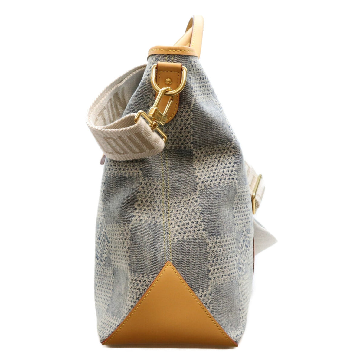 Louis Vuitton Gold Denim Tote Bag (Pre-Owned)