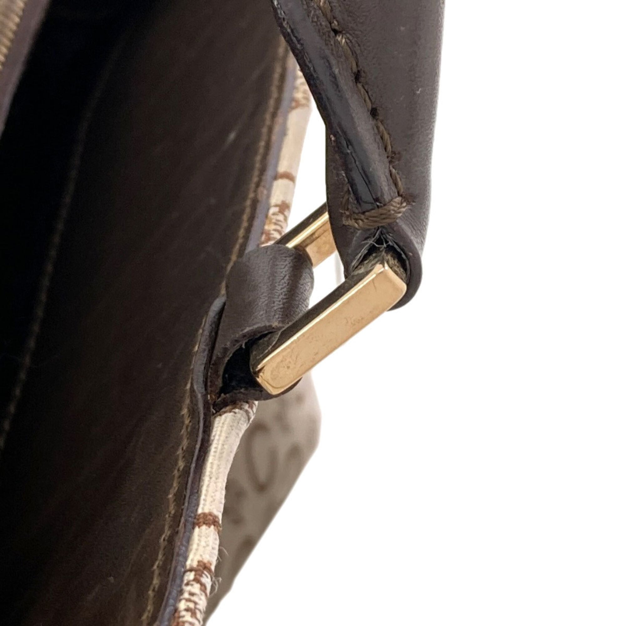 Celine Beige Canvas Leather Handbag (Pre-Owned)