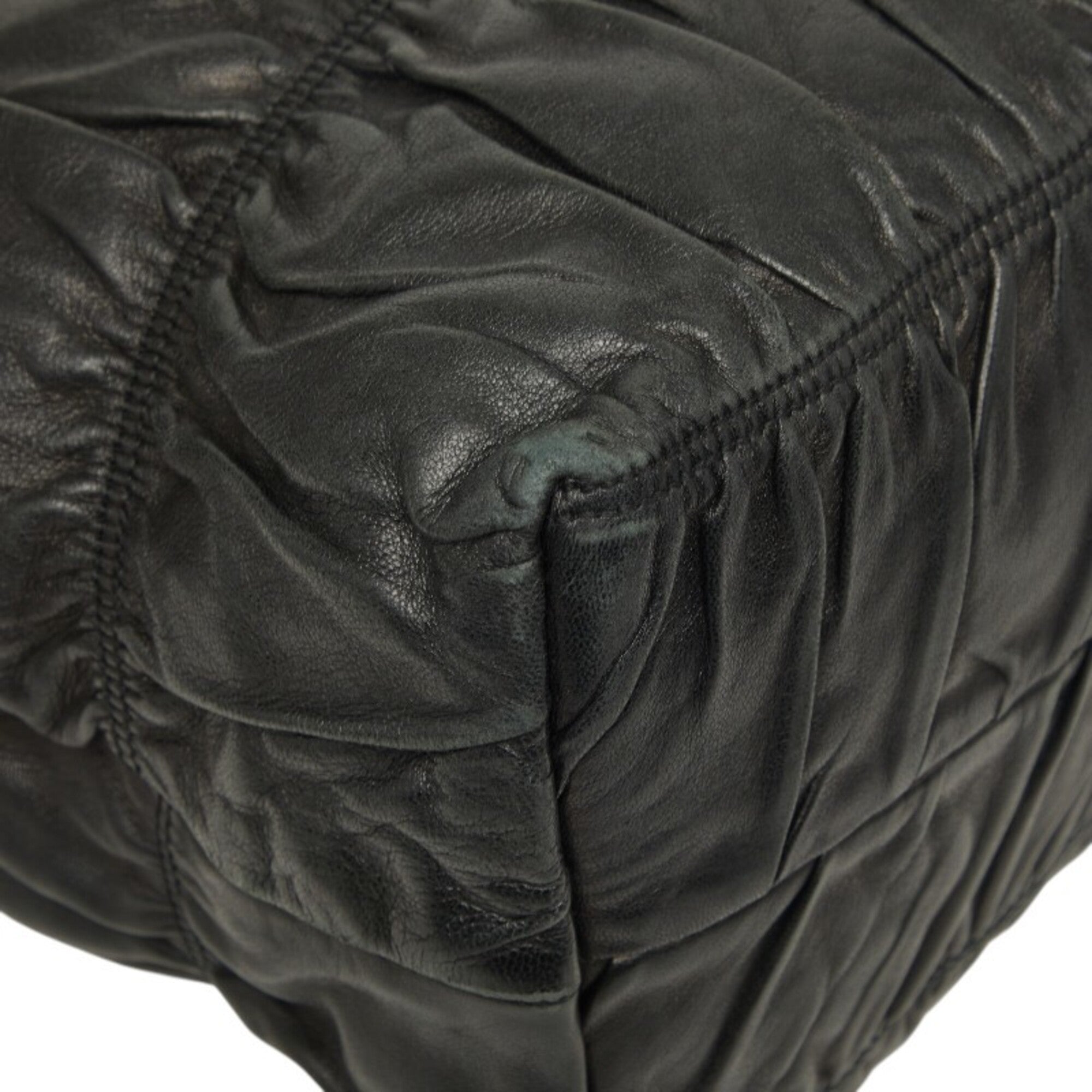 Prada Black Leather Tote Bag (Pre-Owned)