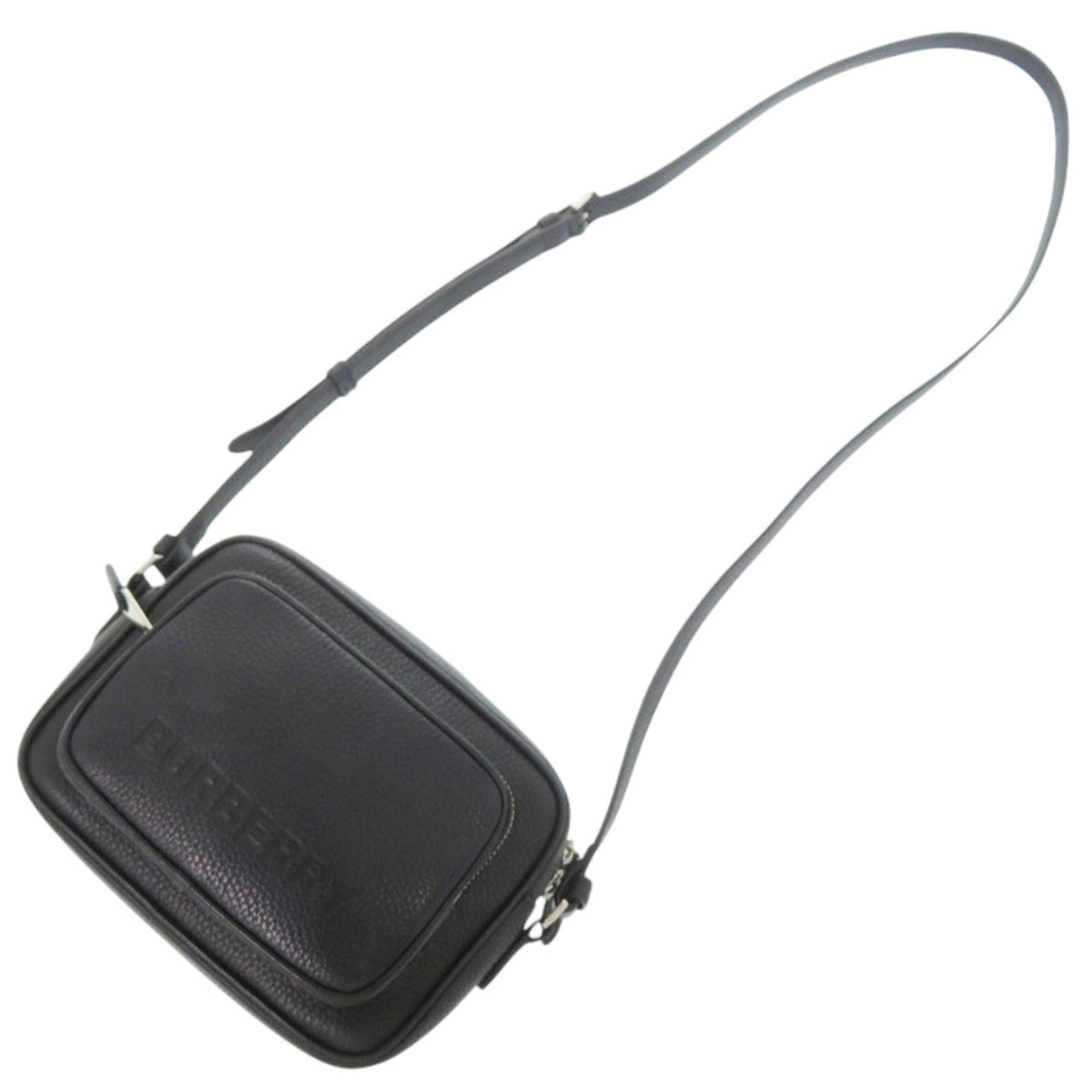 Burberry Black Leather Shoulder Bag (Pre-Owned)