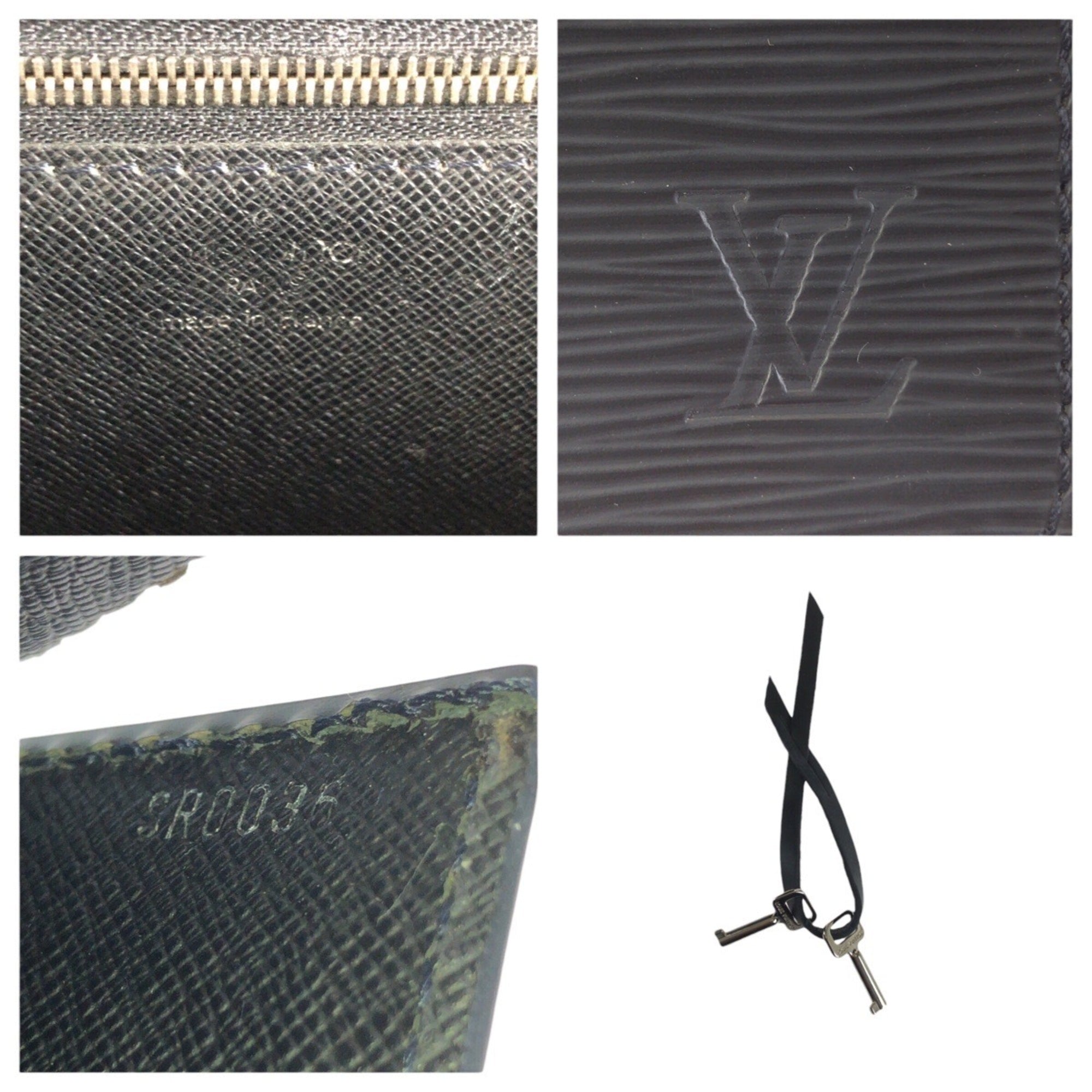 Louis Vuitton Black Leather Shoulder Bag (Pre-Owned)