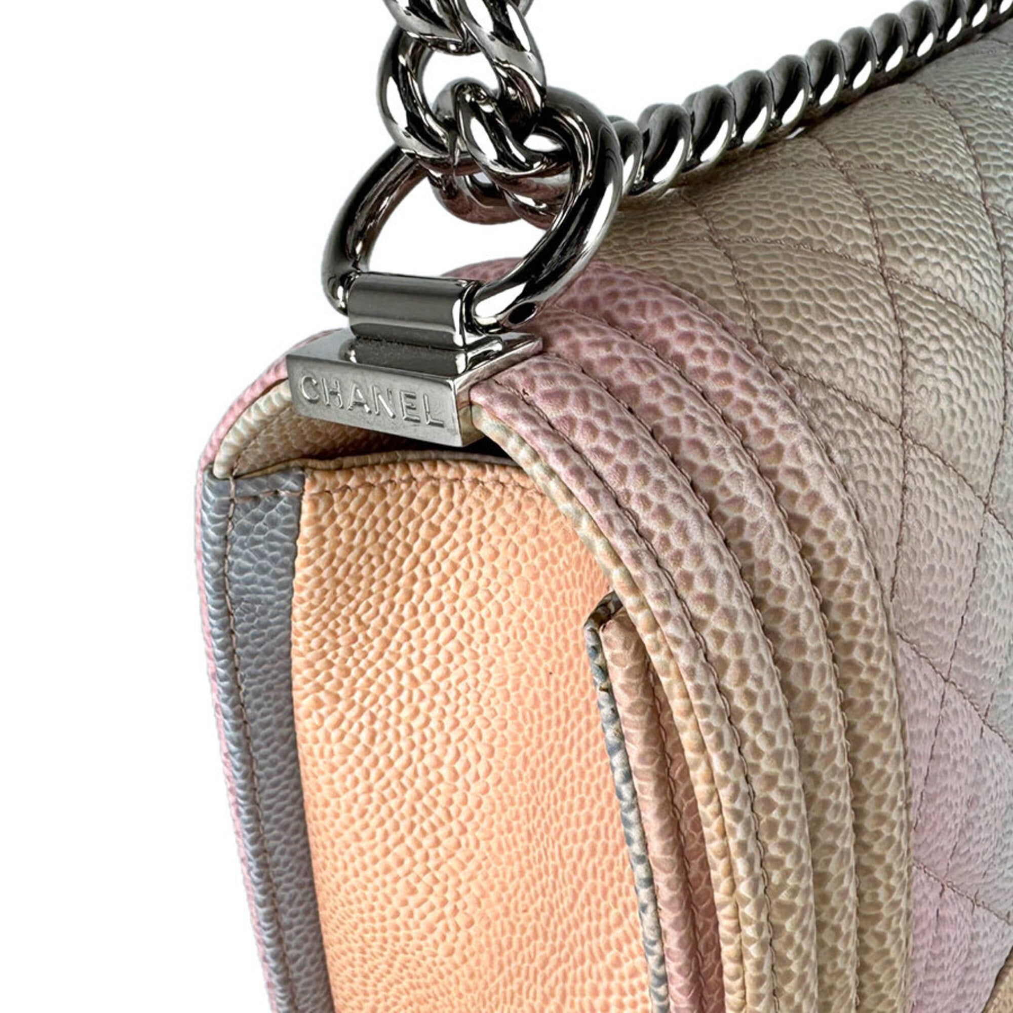Chanel Multi-Color Grained Calfskin Shoulder Bag (Pre-Owned)