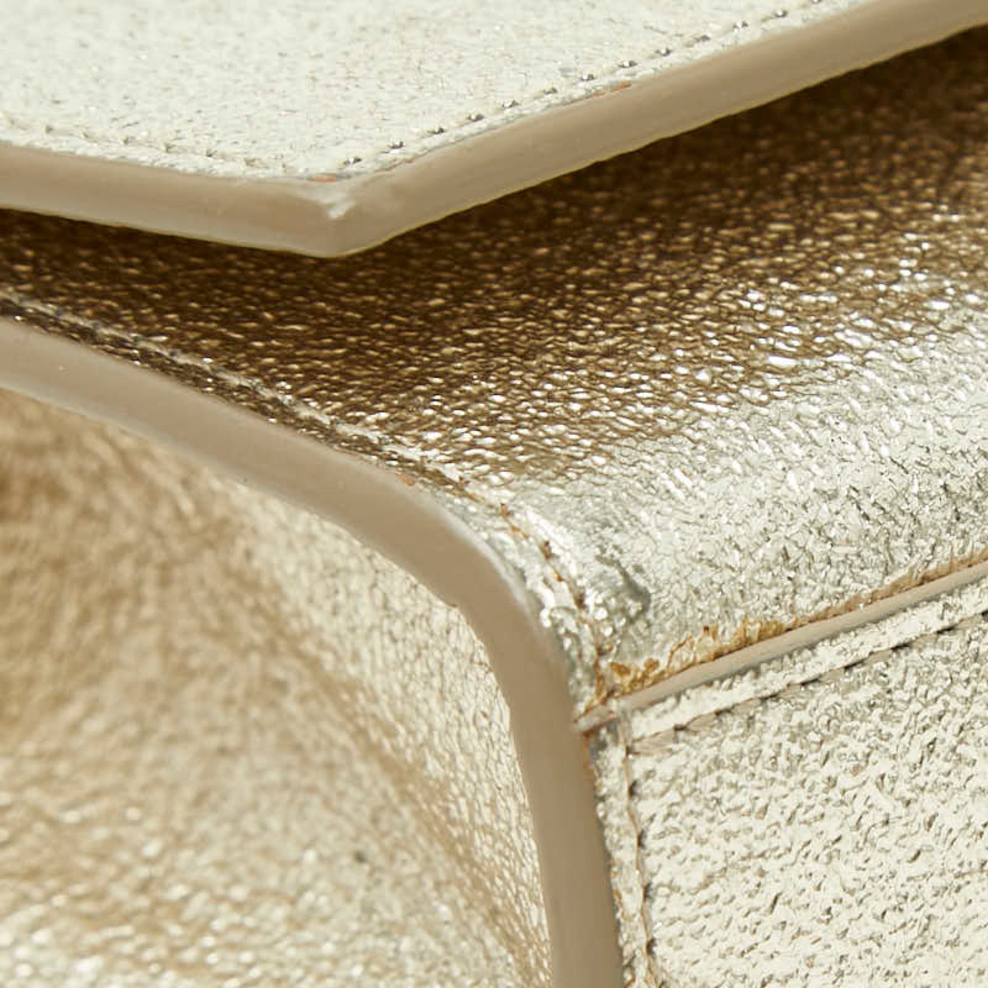 Saint Laurent Gold Leather Shoulder Bag (Pre-Owned)